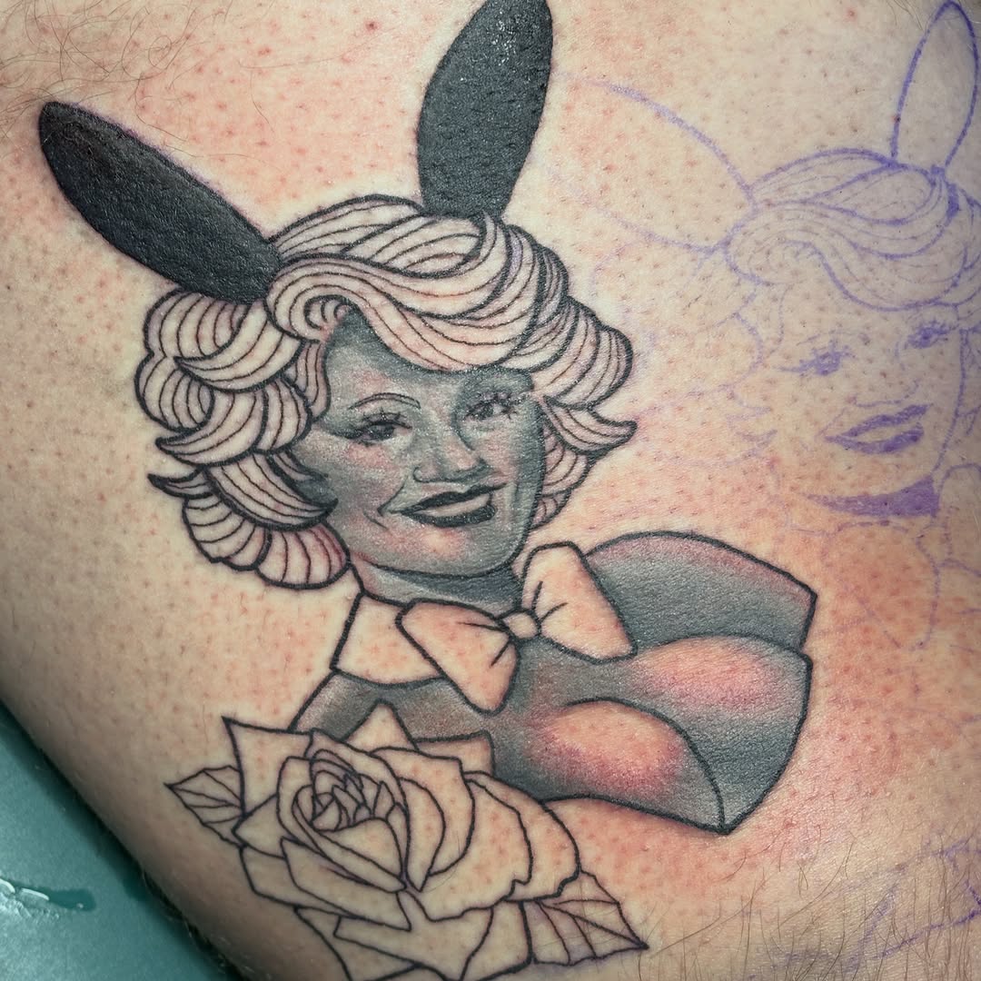 Tattoo by @hhaylayy — black_and_grey, neo_traditional