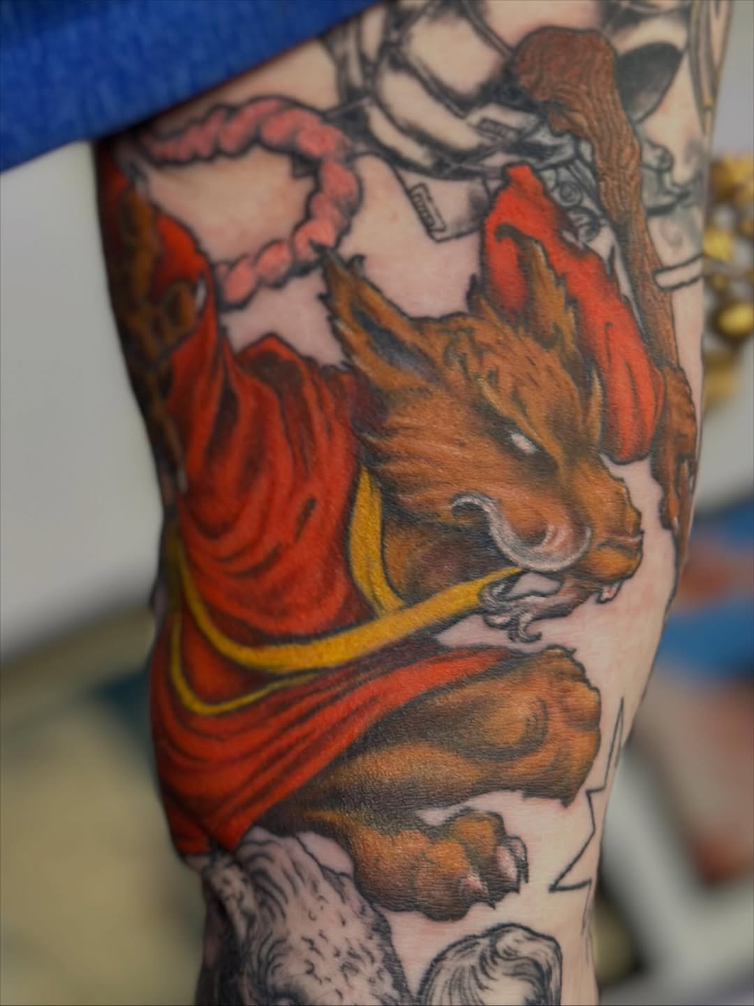 Tattoo by @cheech.tattoos — realism, black_and_grey