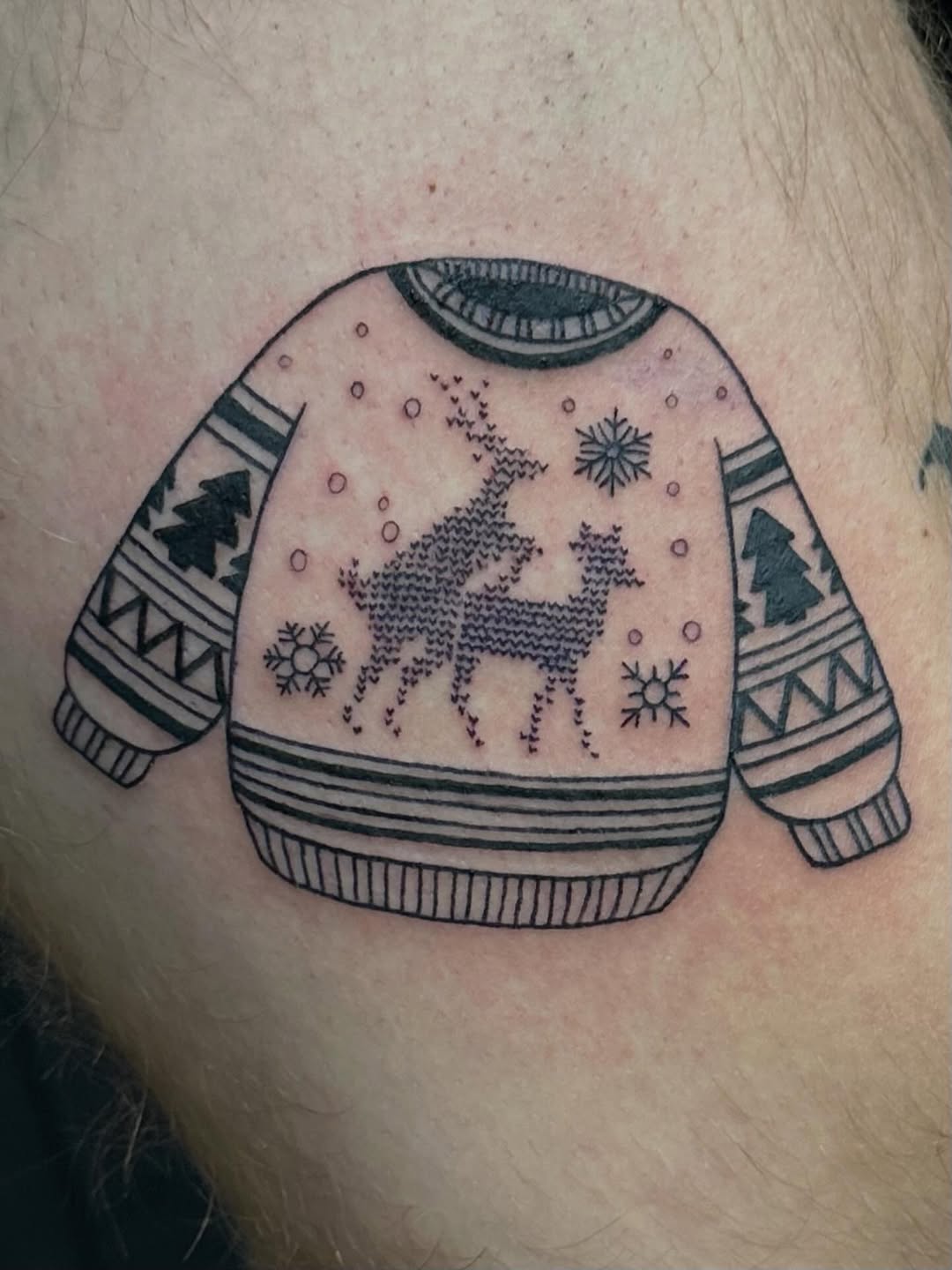 Tattoo by @cheech.tattoos — ignorant, blackwork
