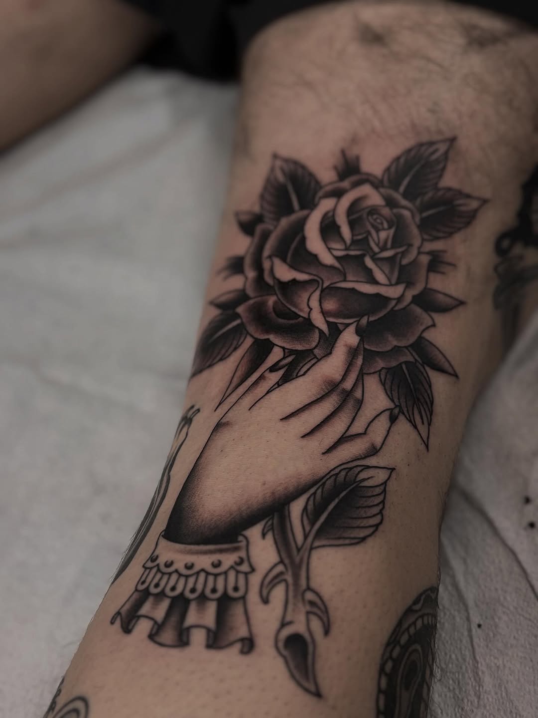 Tattoo by @cole_pittman — black_and_grey, illustrative