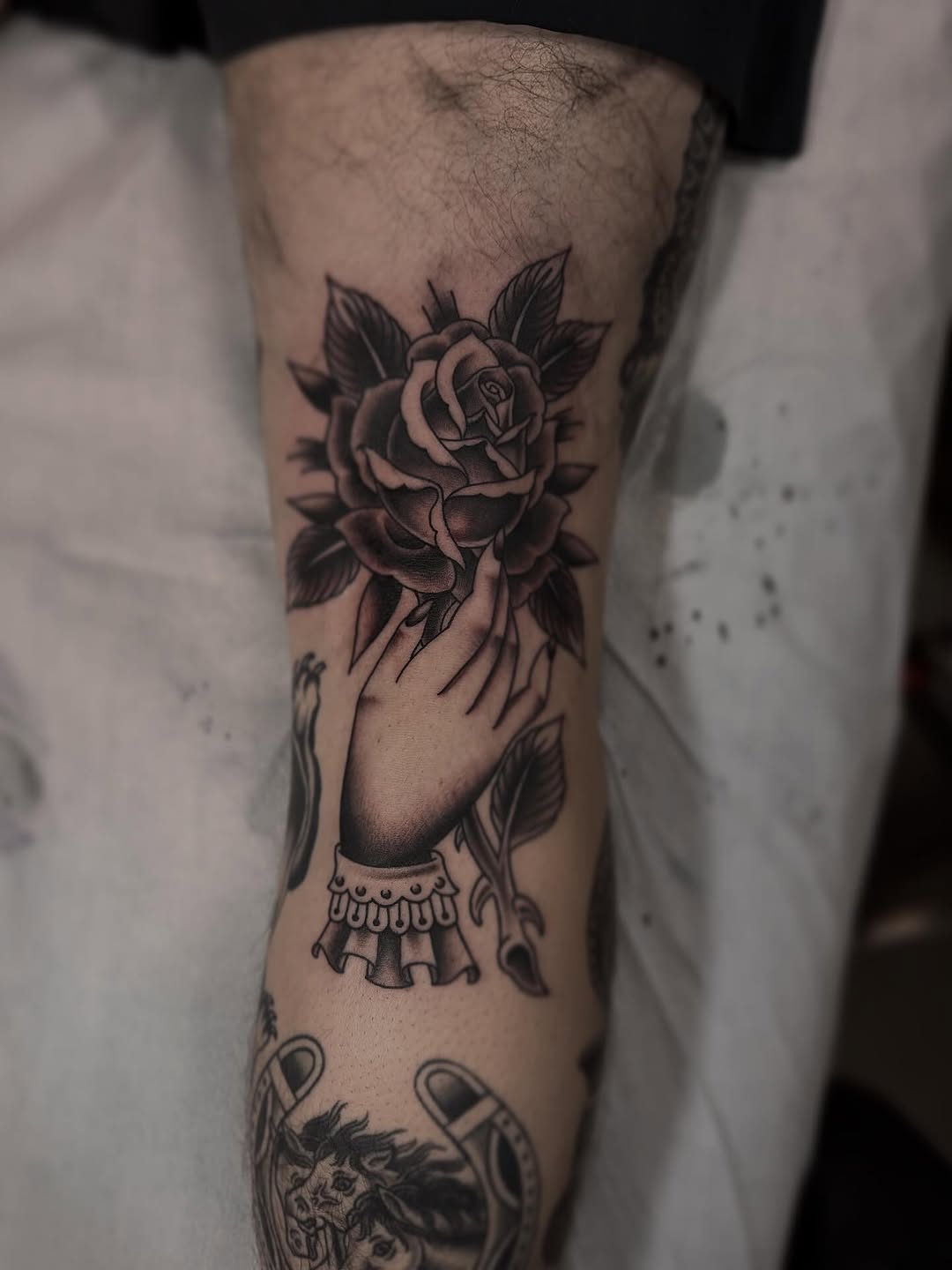 Tattoo by @cole_pittman — american_traditional, black_and_grey