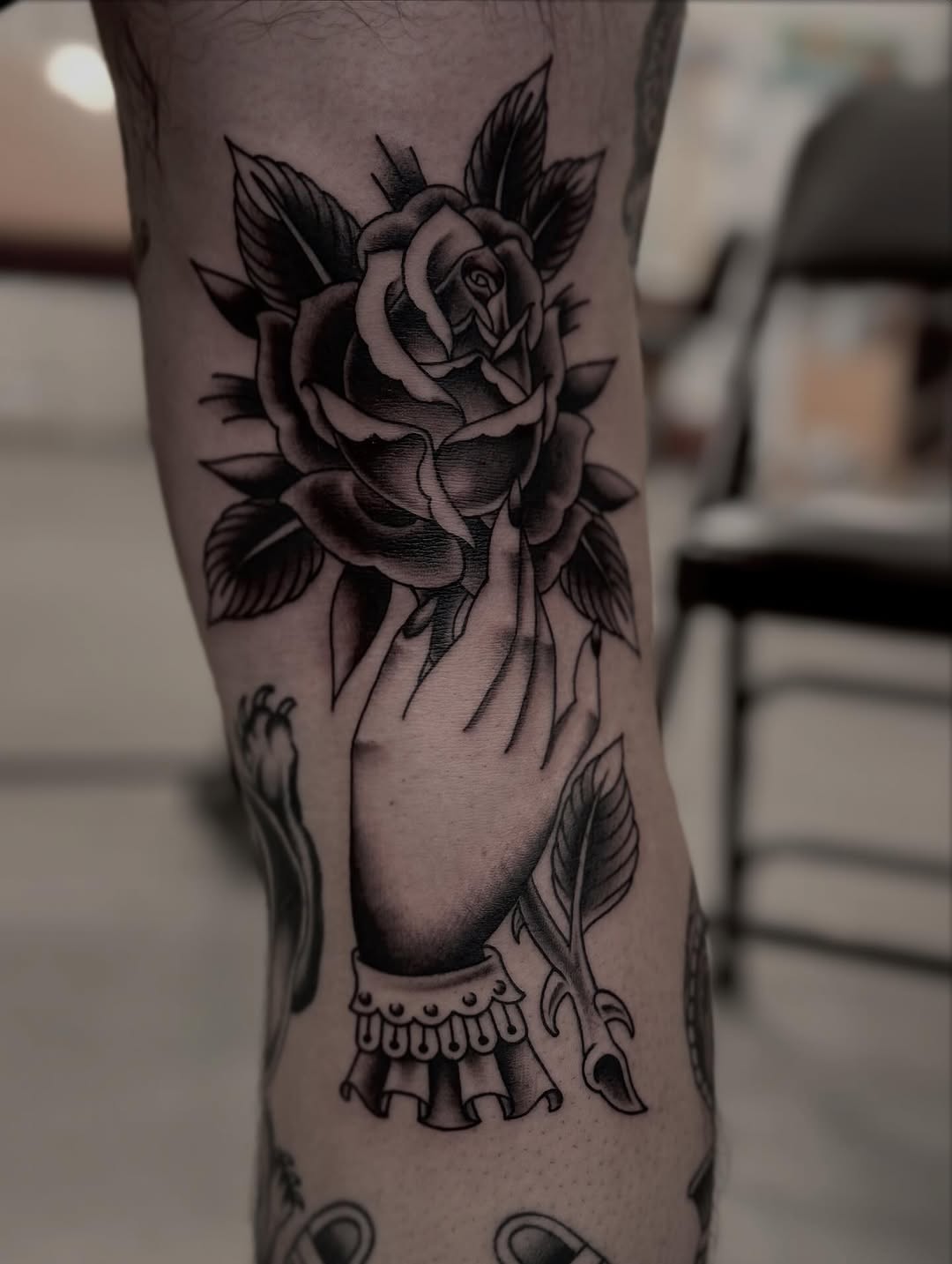Tattoo by @cole_pittman — american_traditional, black_and_grey