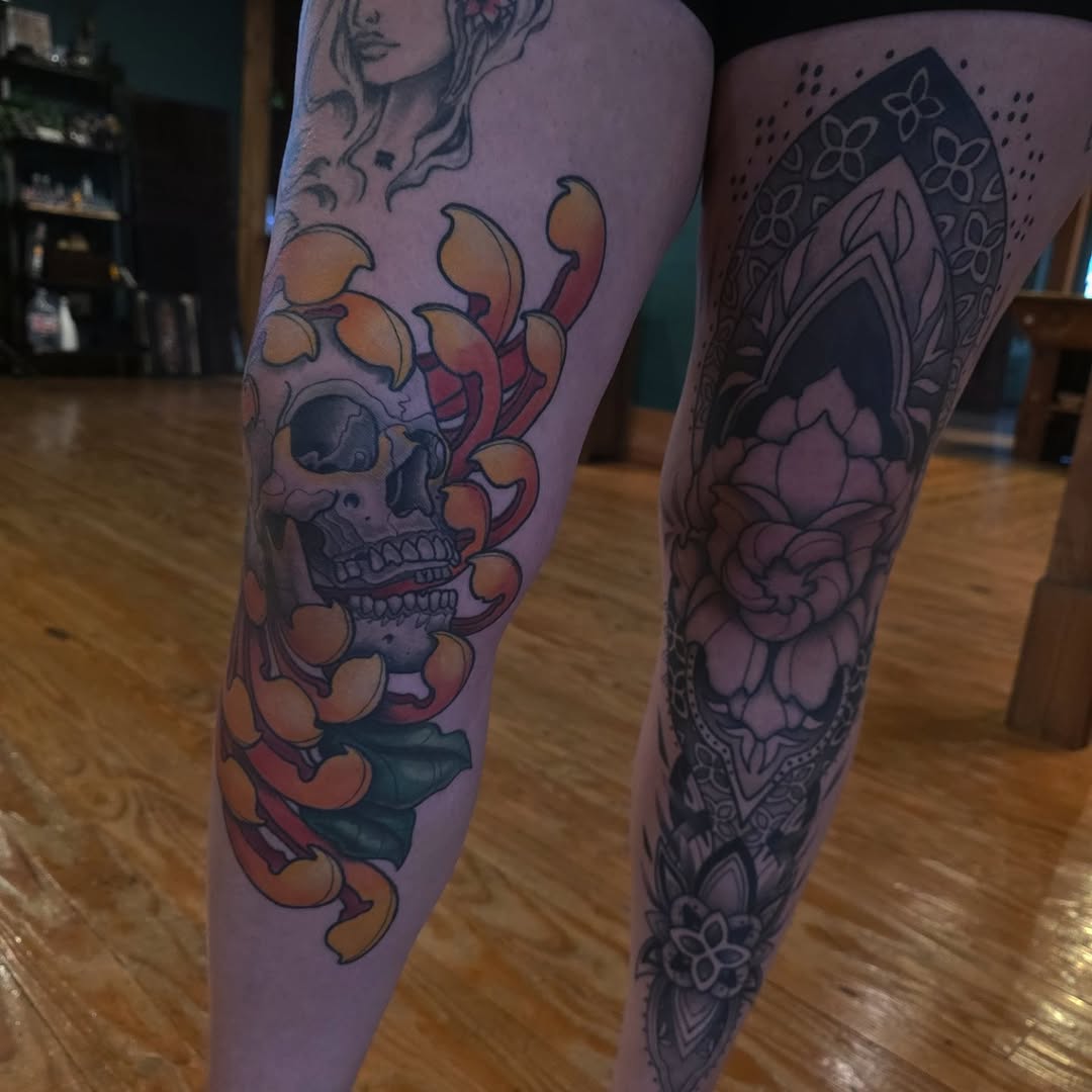 Tattoo by @embermoontattoos โ realism, japanese_irezumi