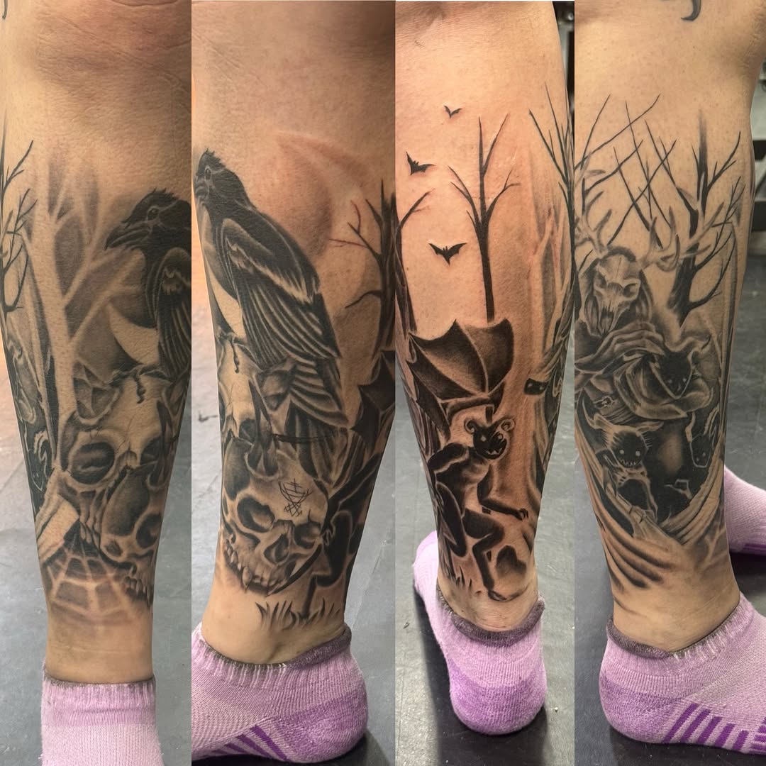 Tattoo by @sherick.tattoo — dark_realism, illustrative