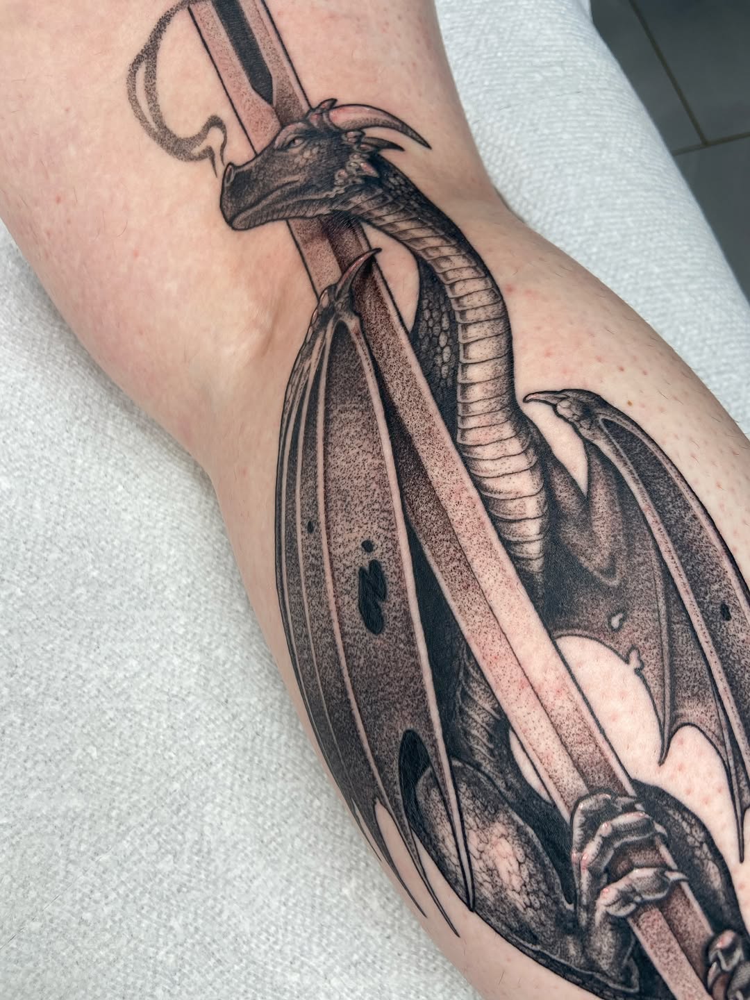 Tattoo by @blairrydell โ realism, black_and_grey