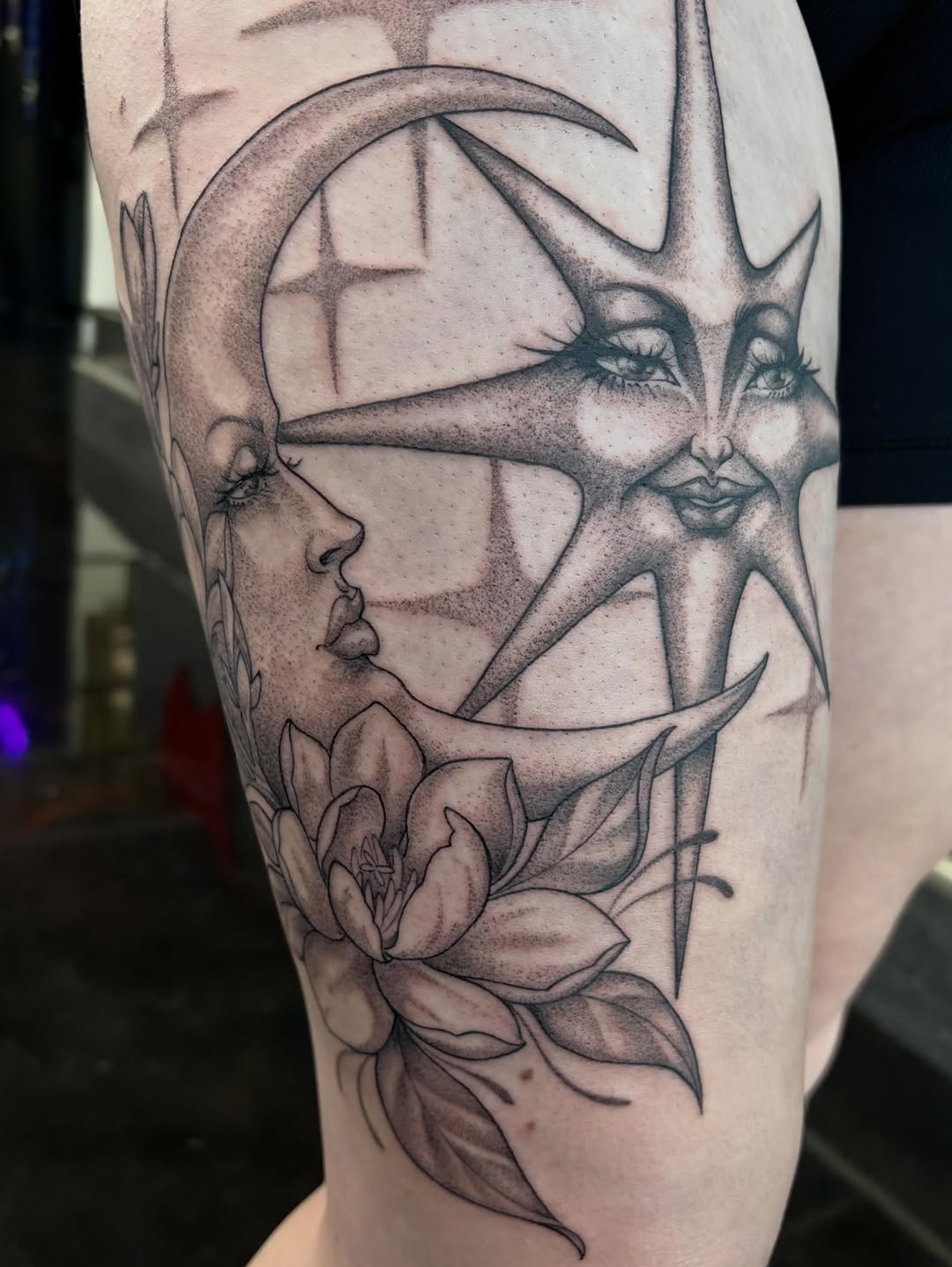 Tattoo by @keybone.tattoo — black_and_grey, illustrative