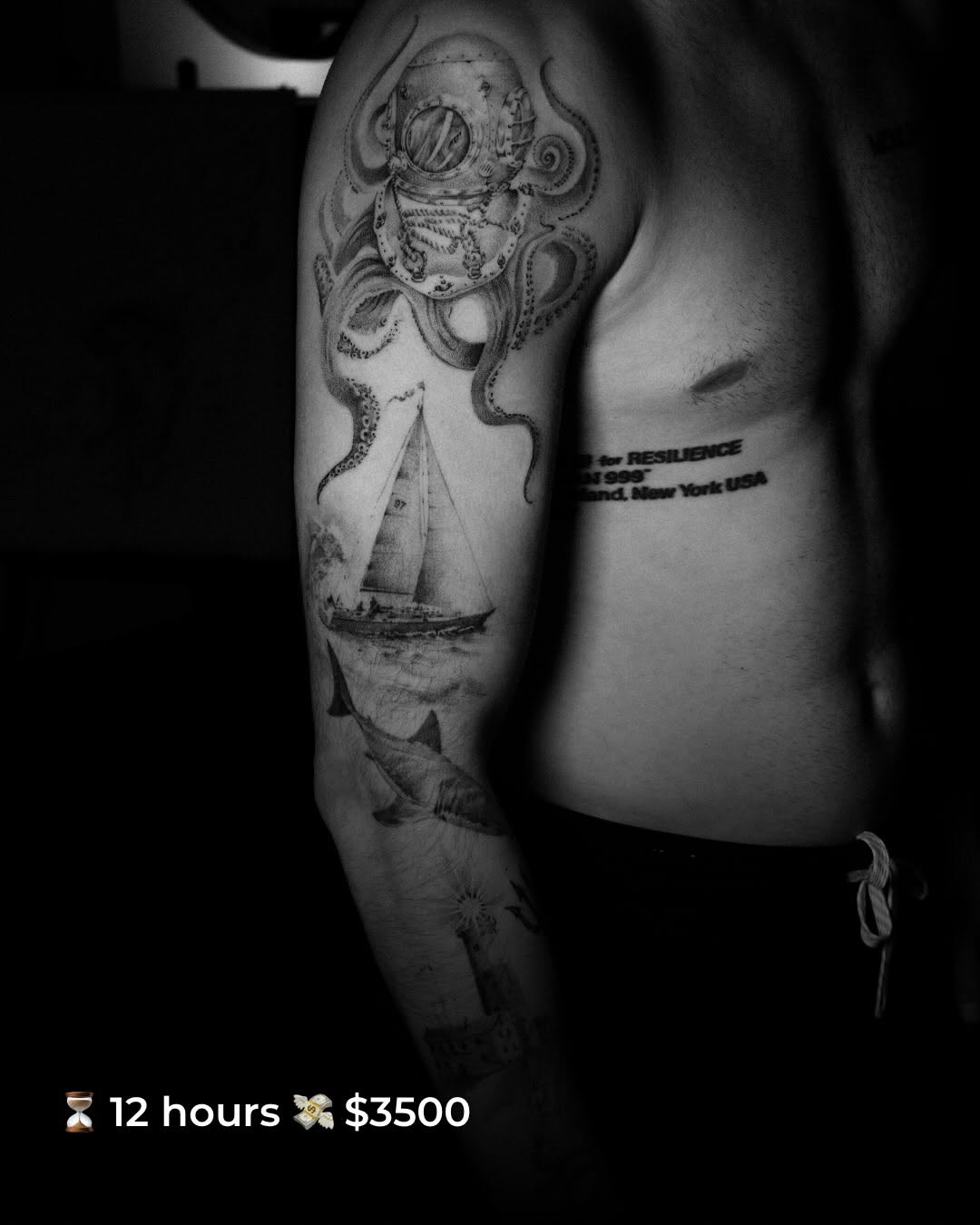 Tattoo by @blackworknyc β realism, black_and_grey