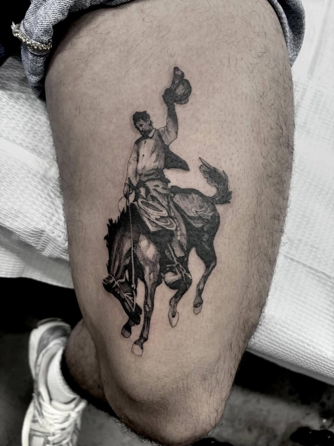 Tattoo by @zoedtattoos โ realism, black_and_grey