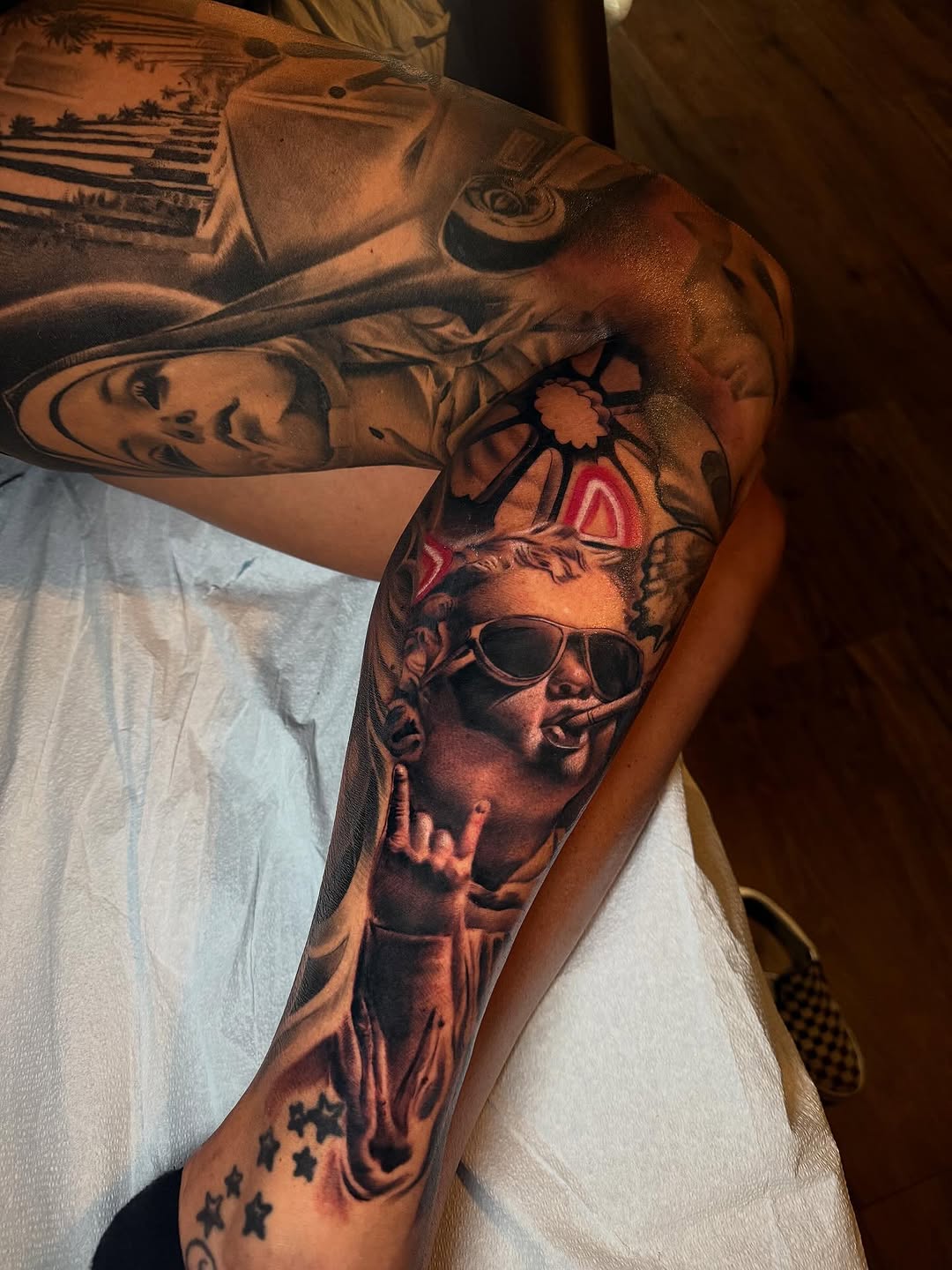 Tattoo by @tinatattooz โ realism, black_and_grey