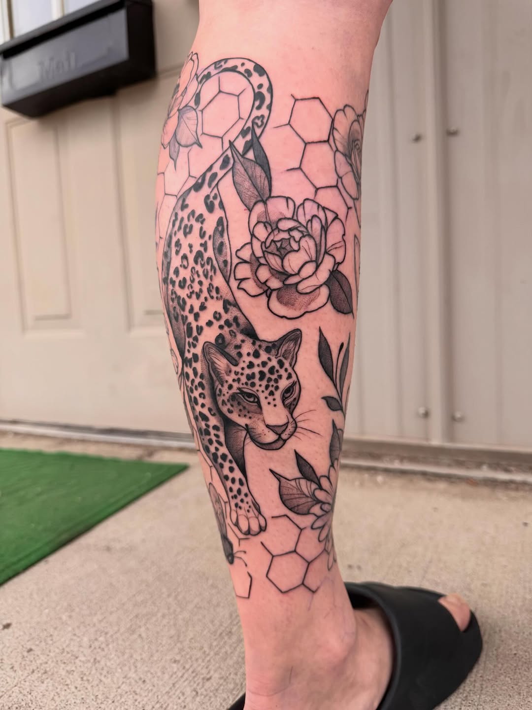 Tattoo by @gatorgirltattoo — black_and_grey, realism