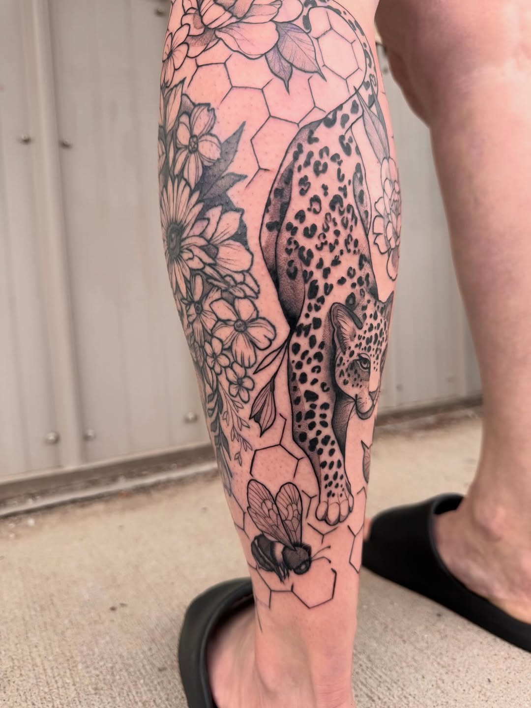 Tattoo by @gatorgirltattoo — realism, black_and_grey