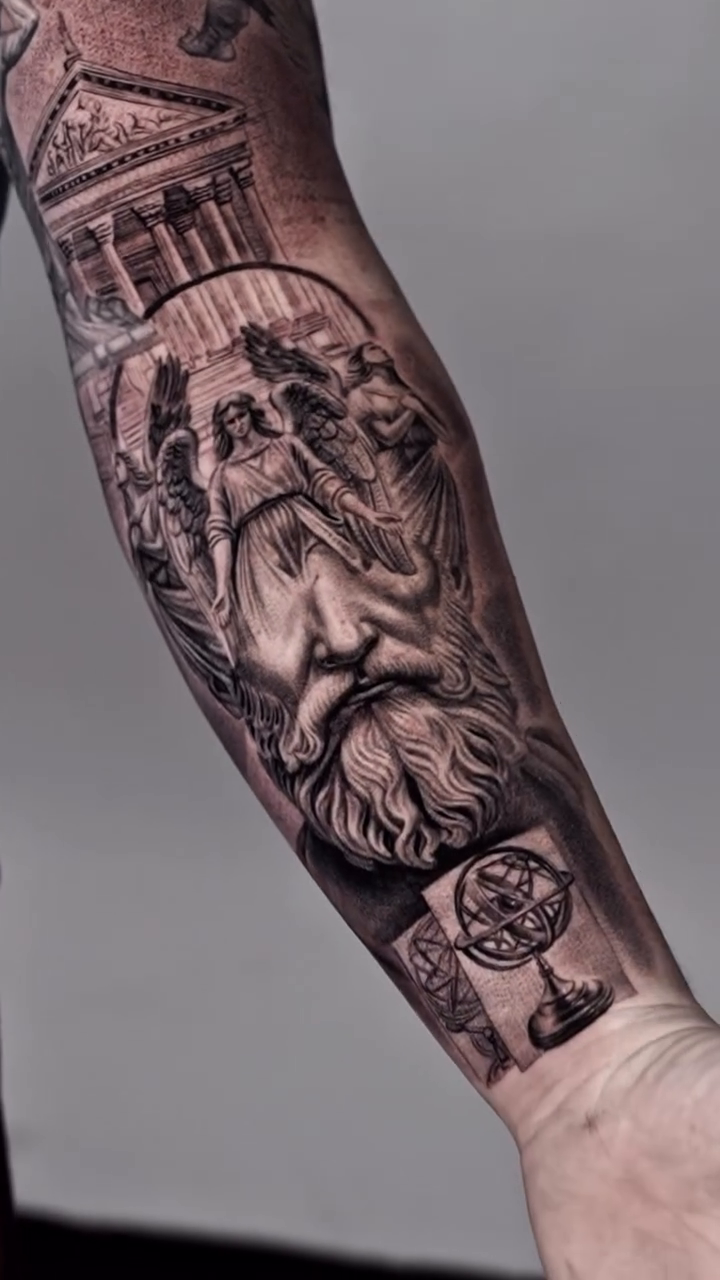 Tattoo by @henry_tatts — realism, black_and_grey