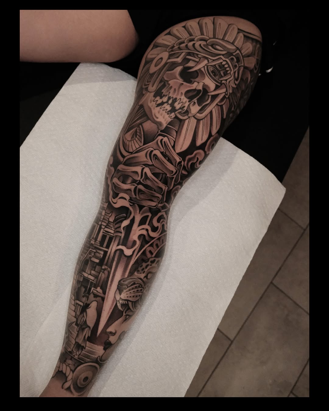 Tattoo by @phil_da_silva_ — black_and_grey, realism