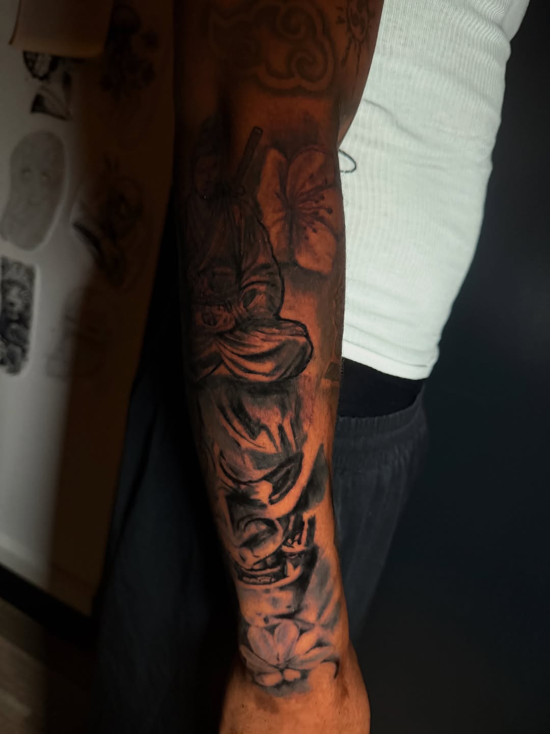 Tattoo by @misfitink — japanese_irezumi, black_and_grey