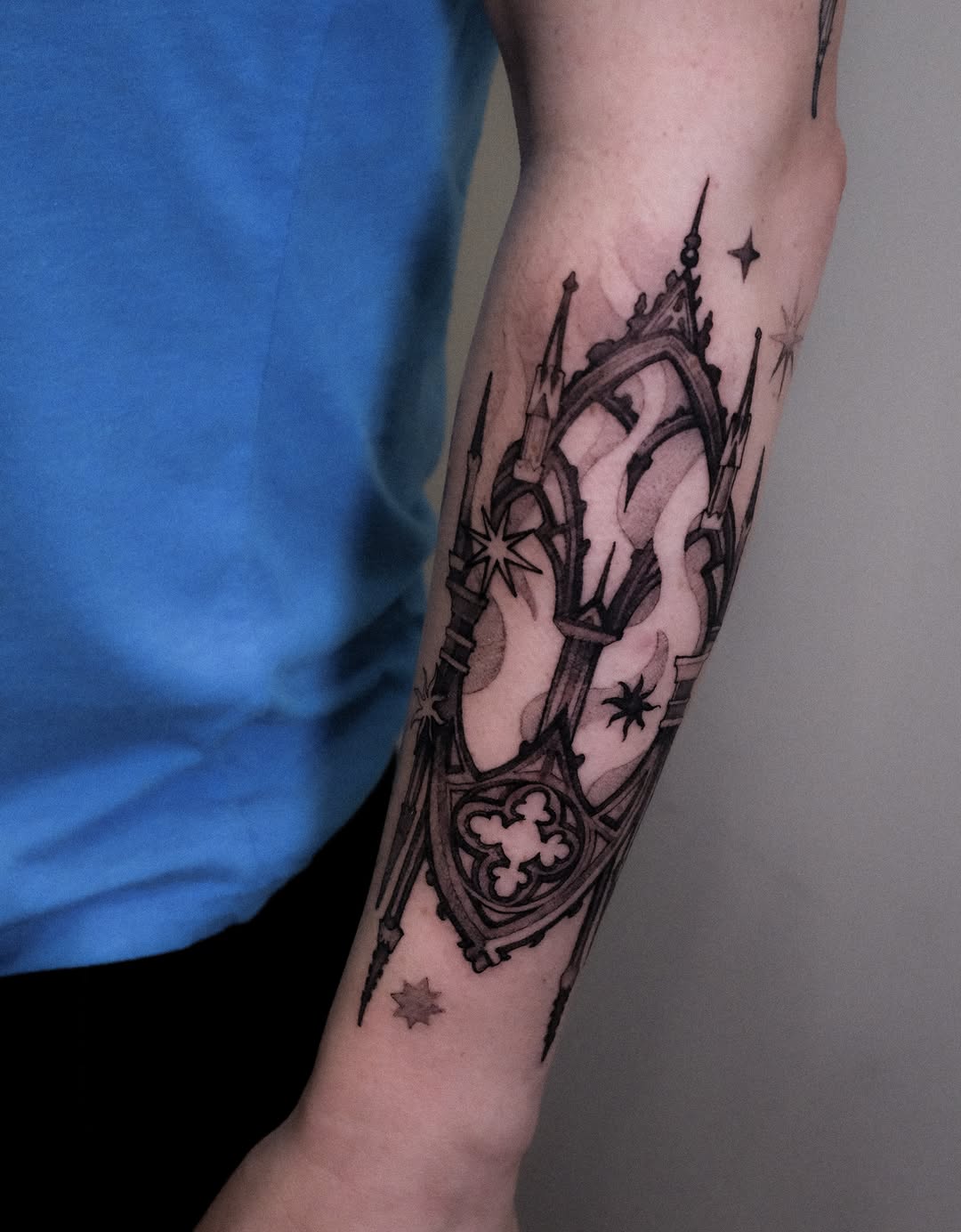 Tattoo by @zozutattoo β black_and_grey, ornamental