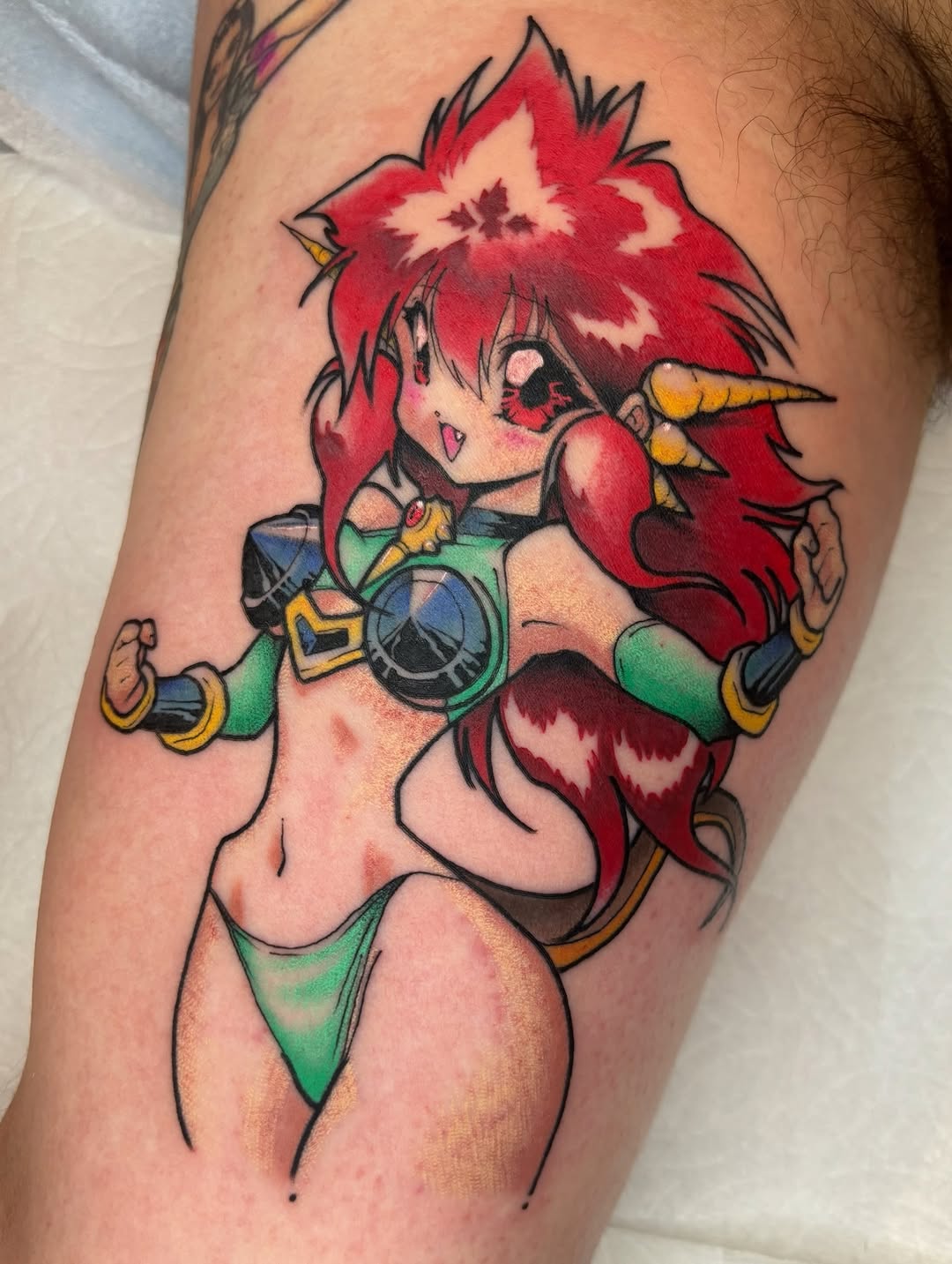 Tattoo by @toriwartooth — anime
