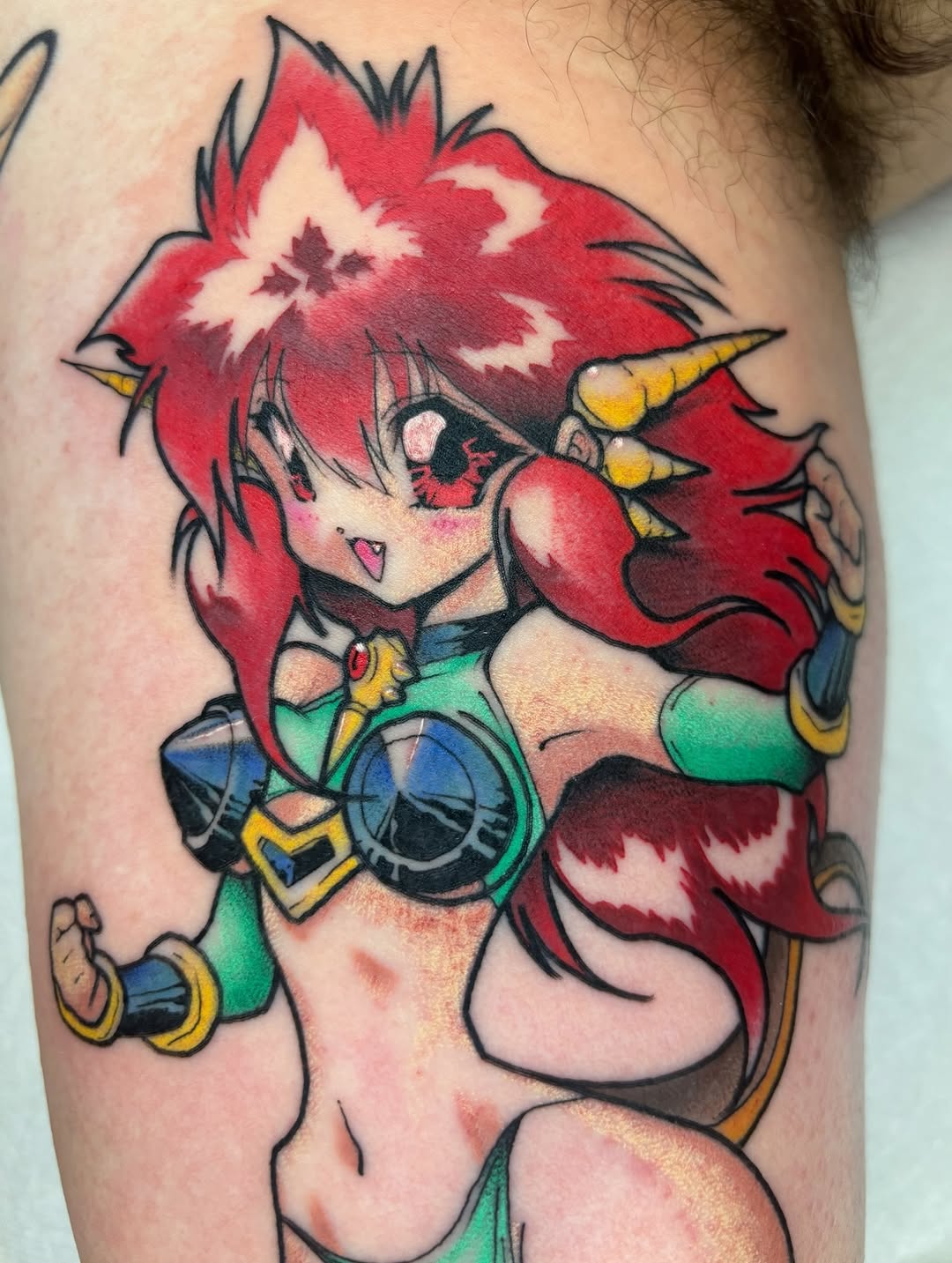 Tattoo by @toriwartooth — anime
