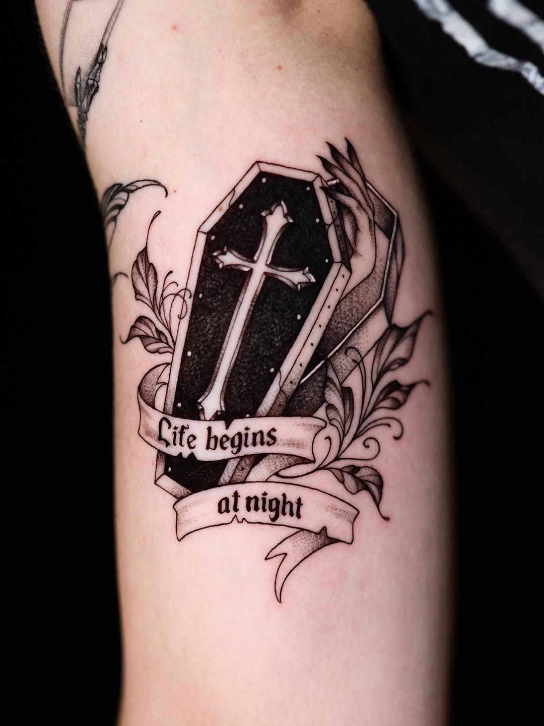 Tattoo by @ivy.k.tattoos โ black_and_grey