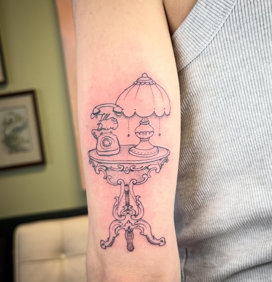 Tattoo by @tattoosbytaytum — illustrative, lettering_script