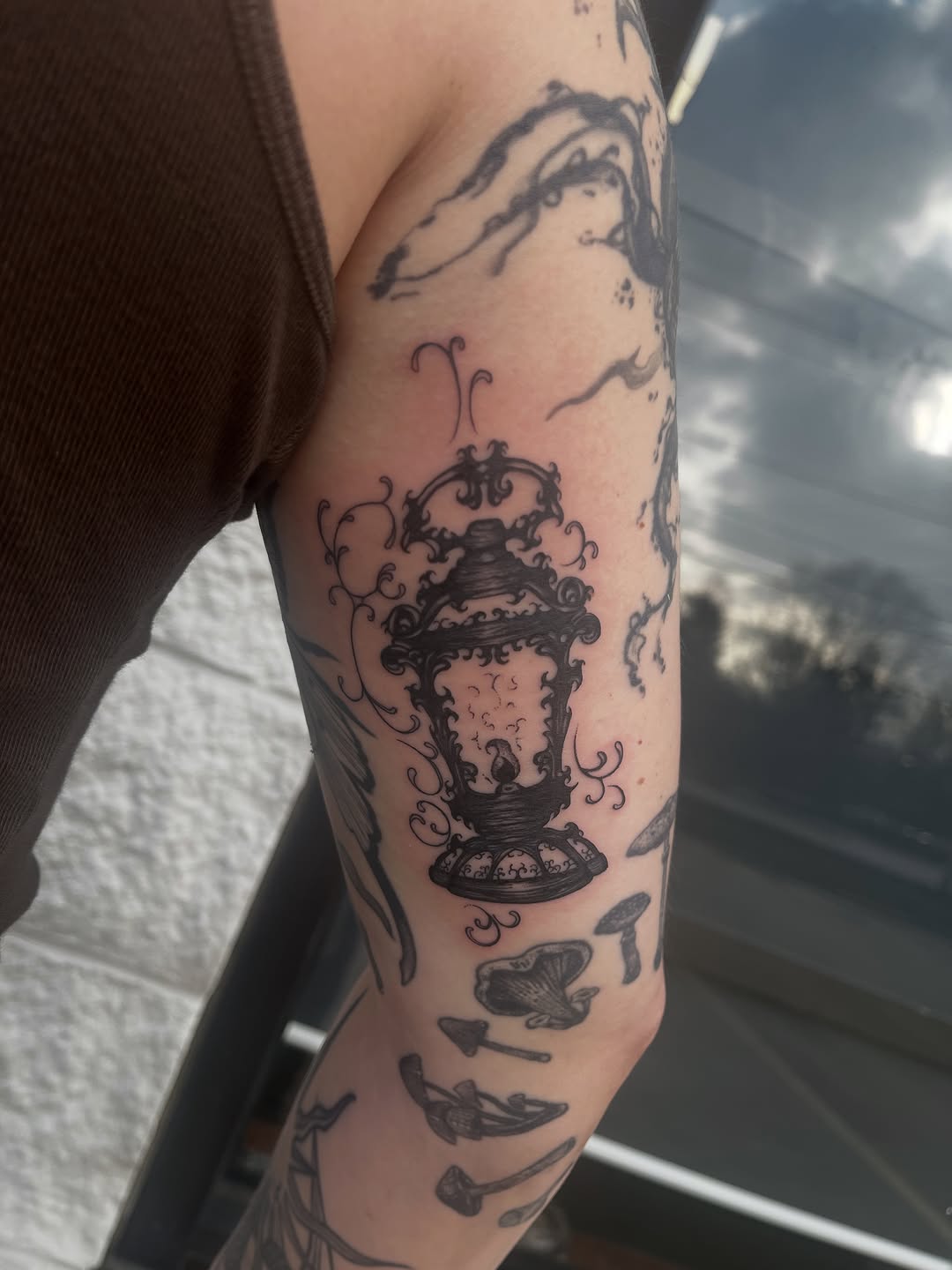 Tattoo by @autumnrosetattoos — black_and_grey, illustrative
