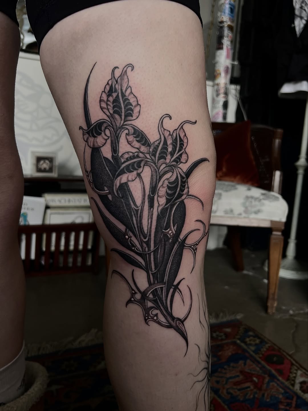 Tattoo by @rachktattoo — black_and_grey, ornamental
