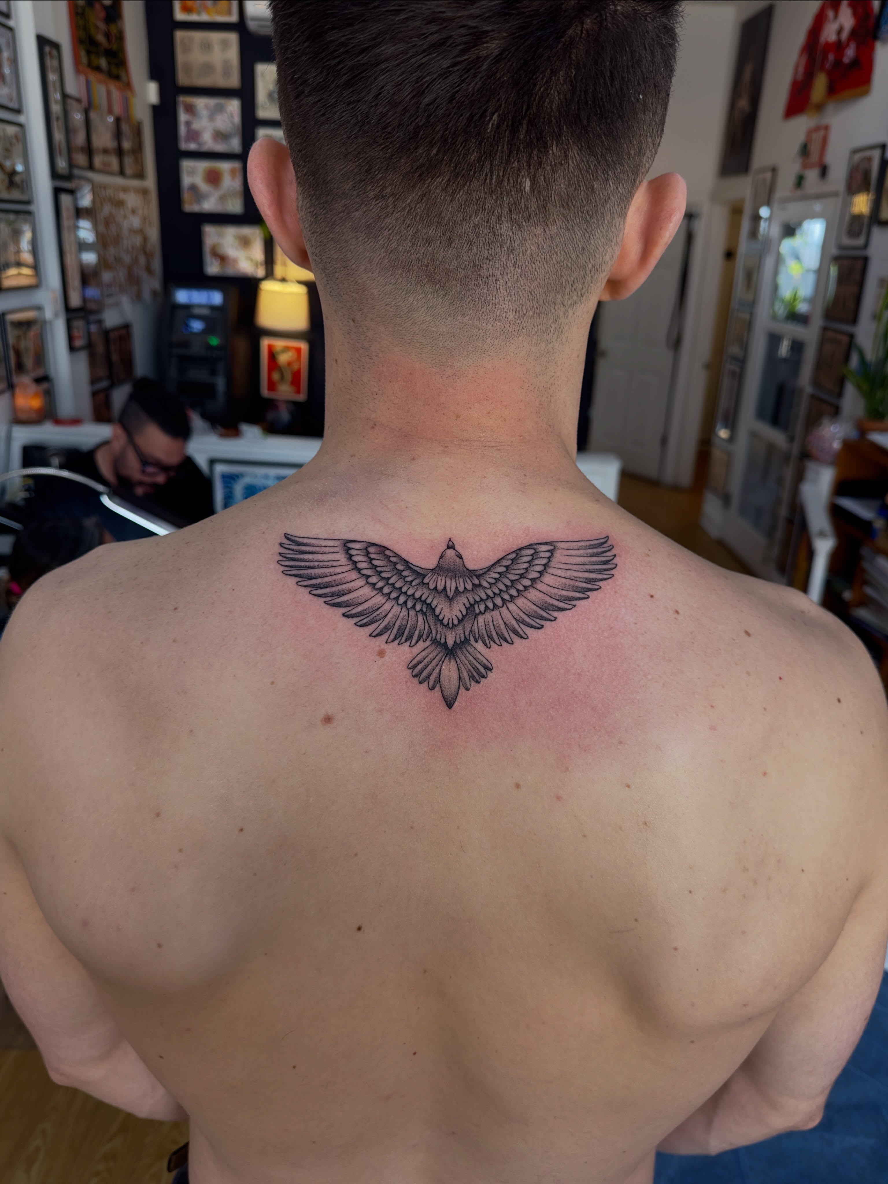Tattoo by @irishmatt_tattoo — black_and_grey, dotwork