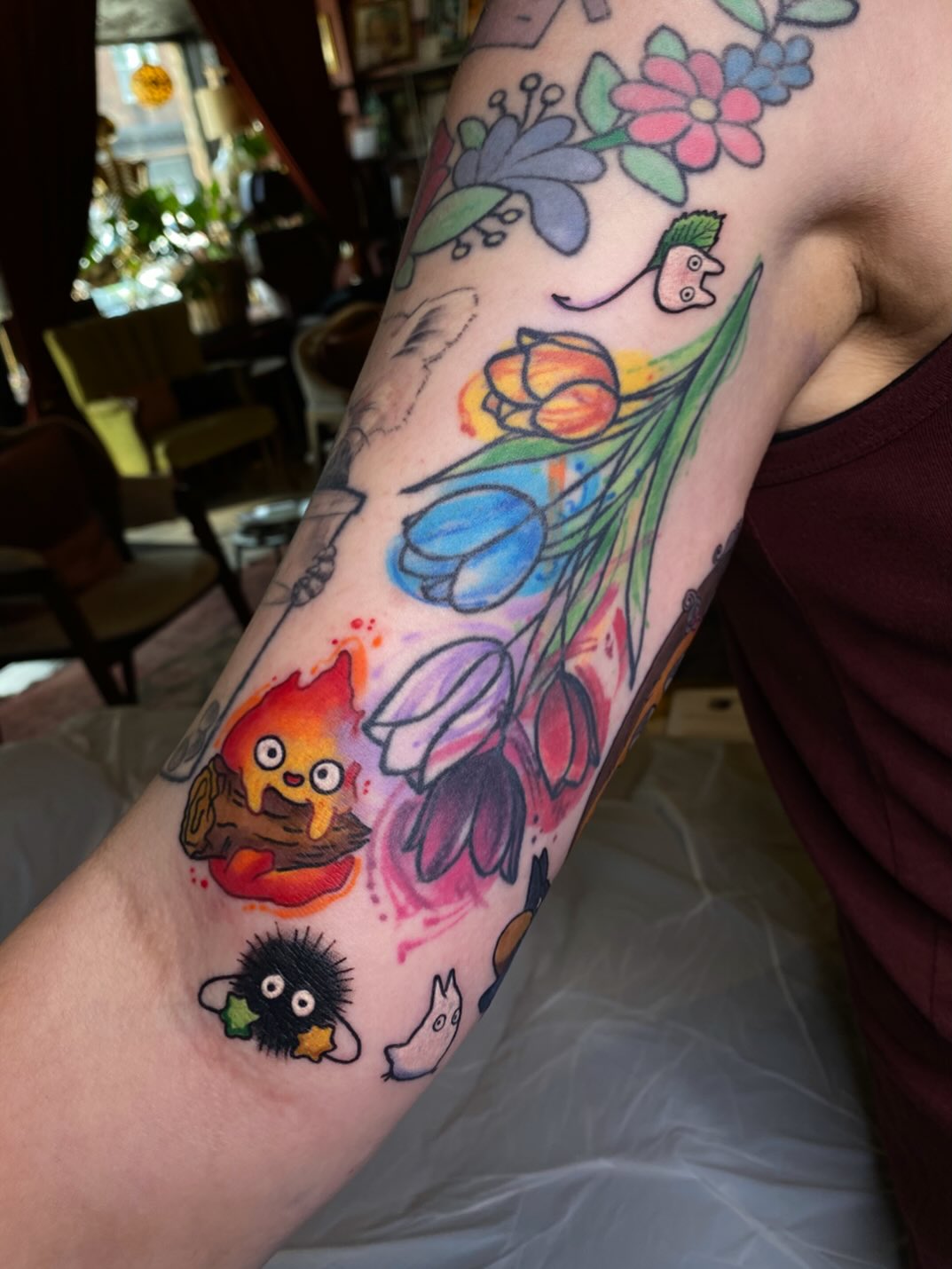 Tattoo by @kaitlin.tattoos — illustrative, watercolor
