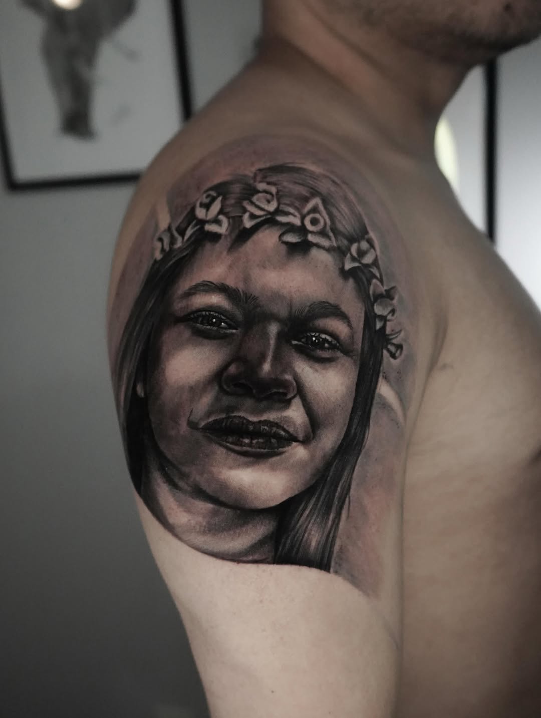Tattoo by @ct.tattooart11 β realism, black_and_grey