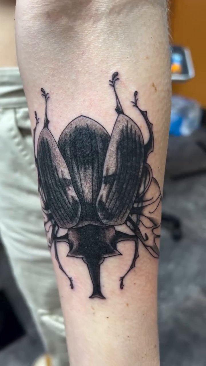 Tattoo by @cortnietattoos — blackwork, illustrative