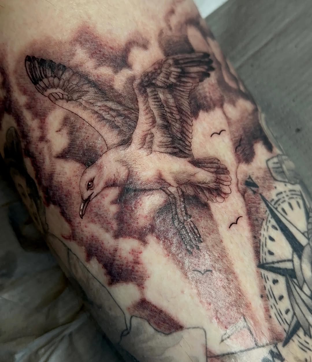 Tattoo by @jakejtattoos — realism, black_and_grey