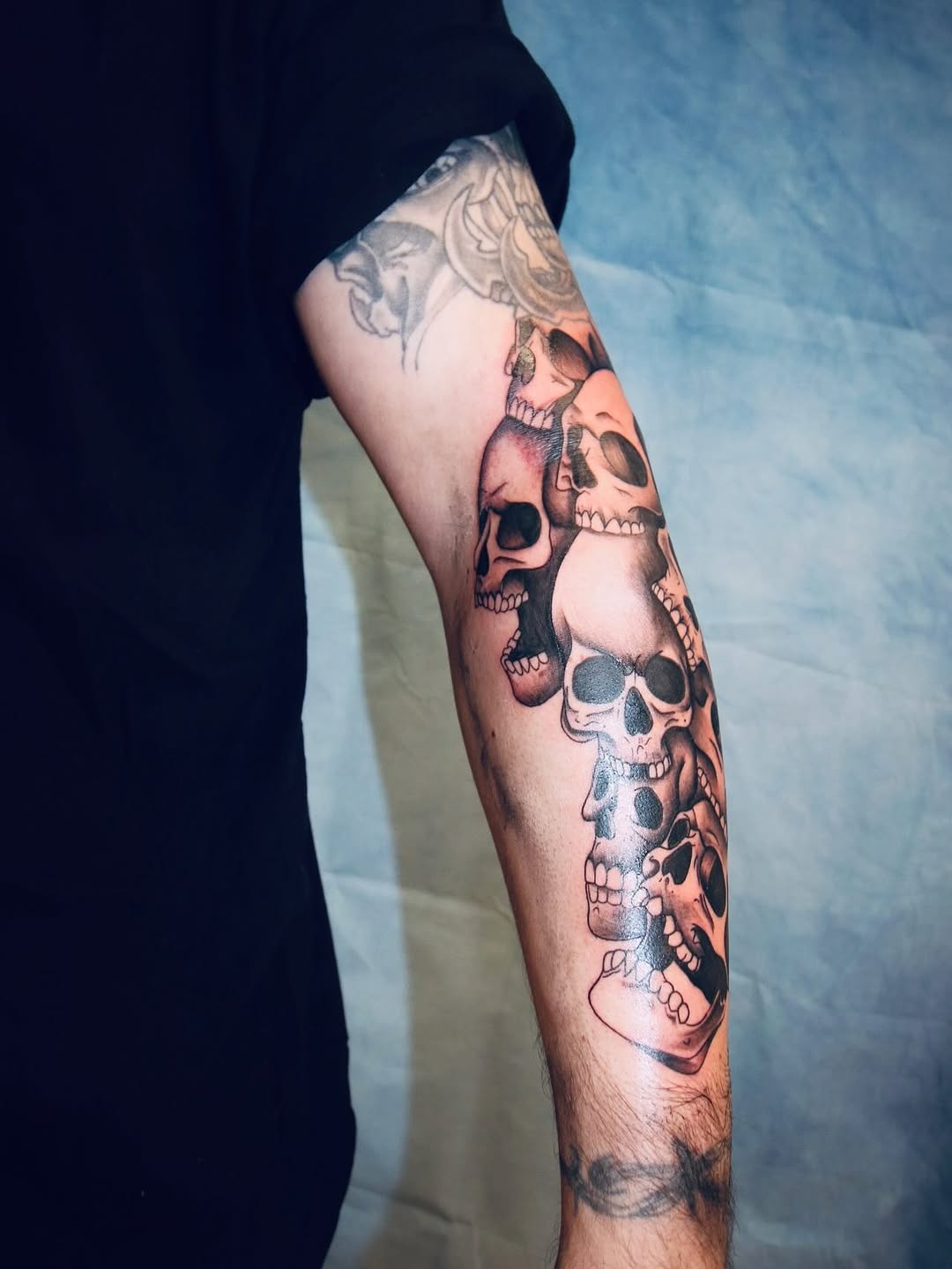 Tattoo by @gothsauceg — black_and_grey