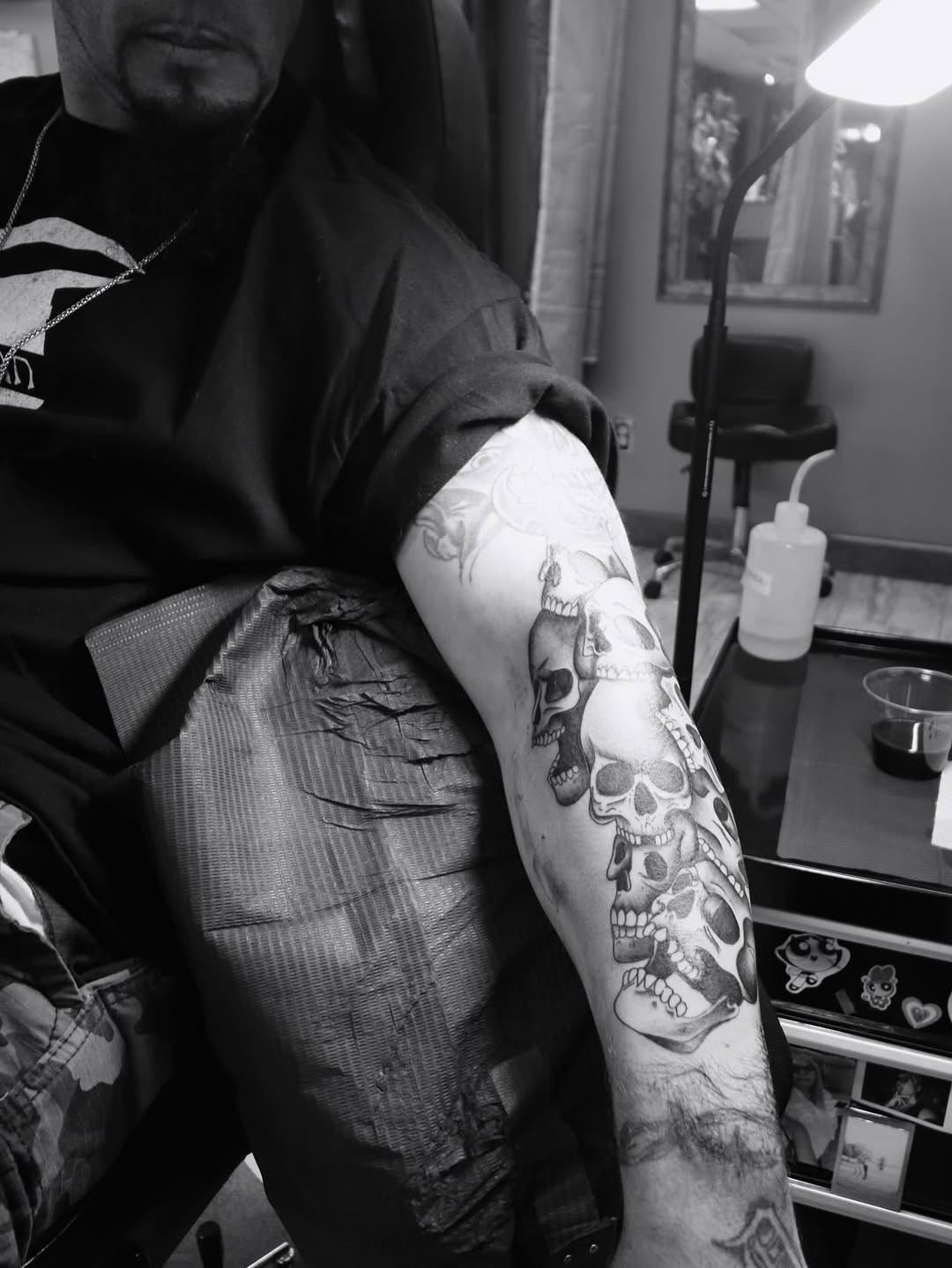 Tattoo by @gothsauceg — black_and_grey