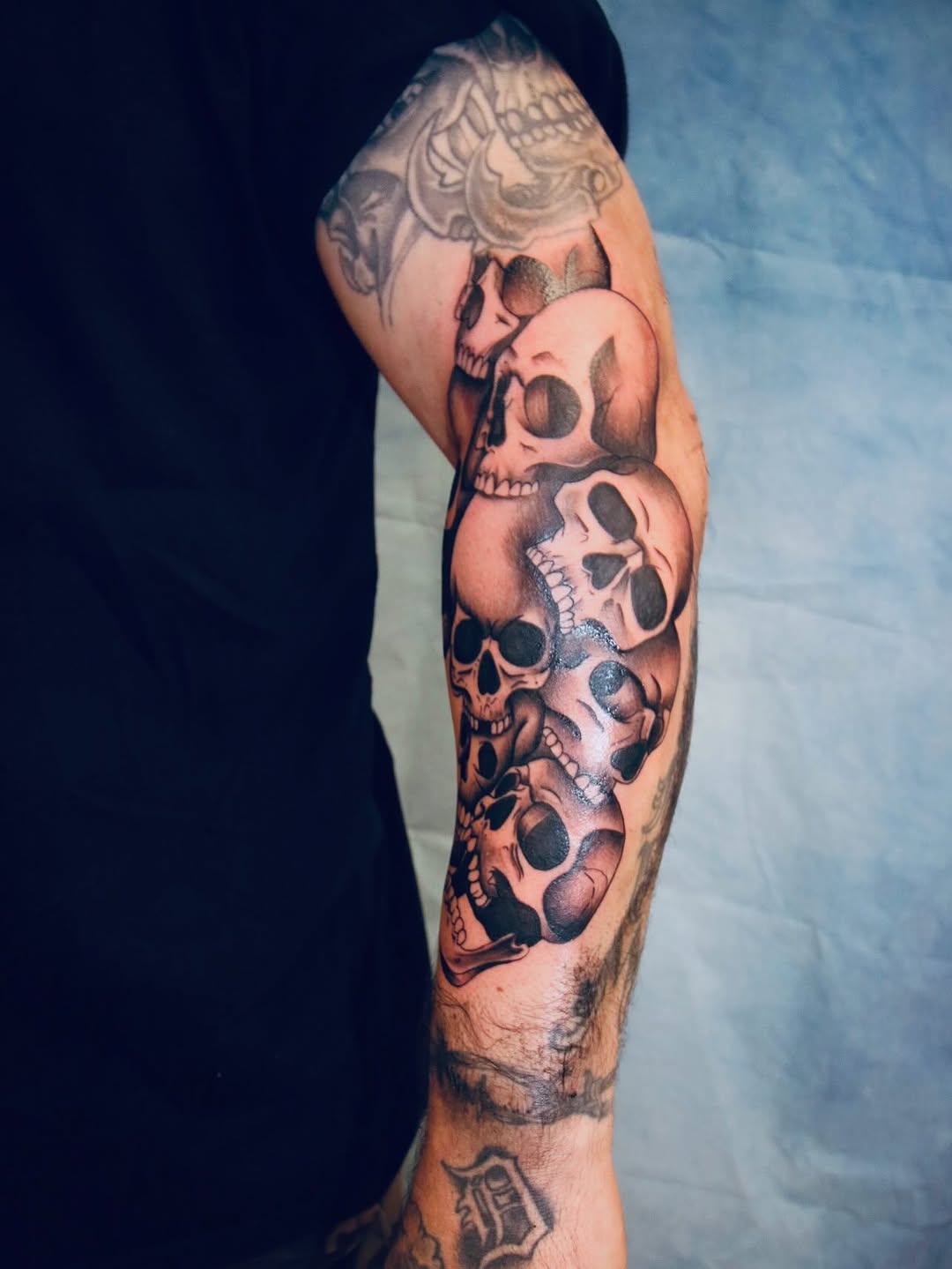 Tattoo by @gothsauceg — black_and_grey, realism