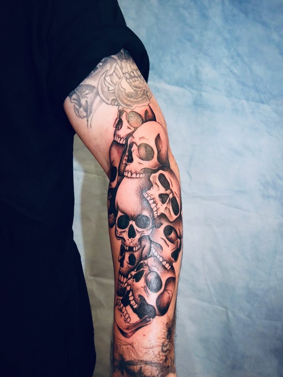 Tattoo by @gothsauceg — black_and_grey
