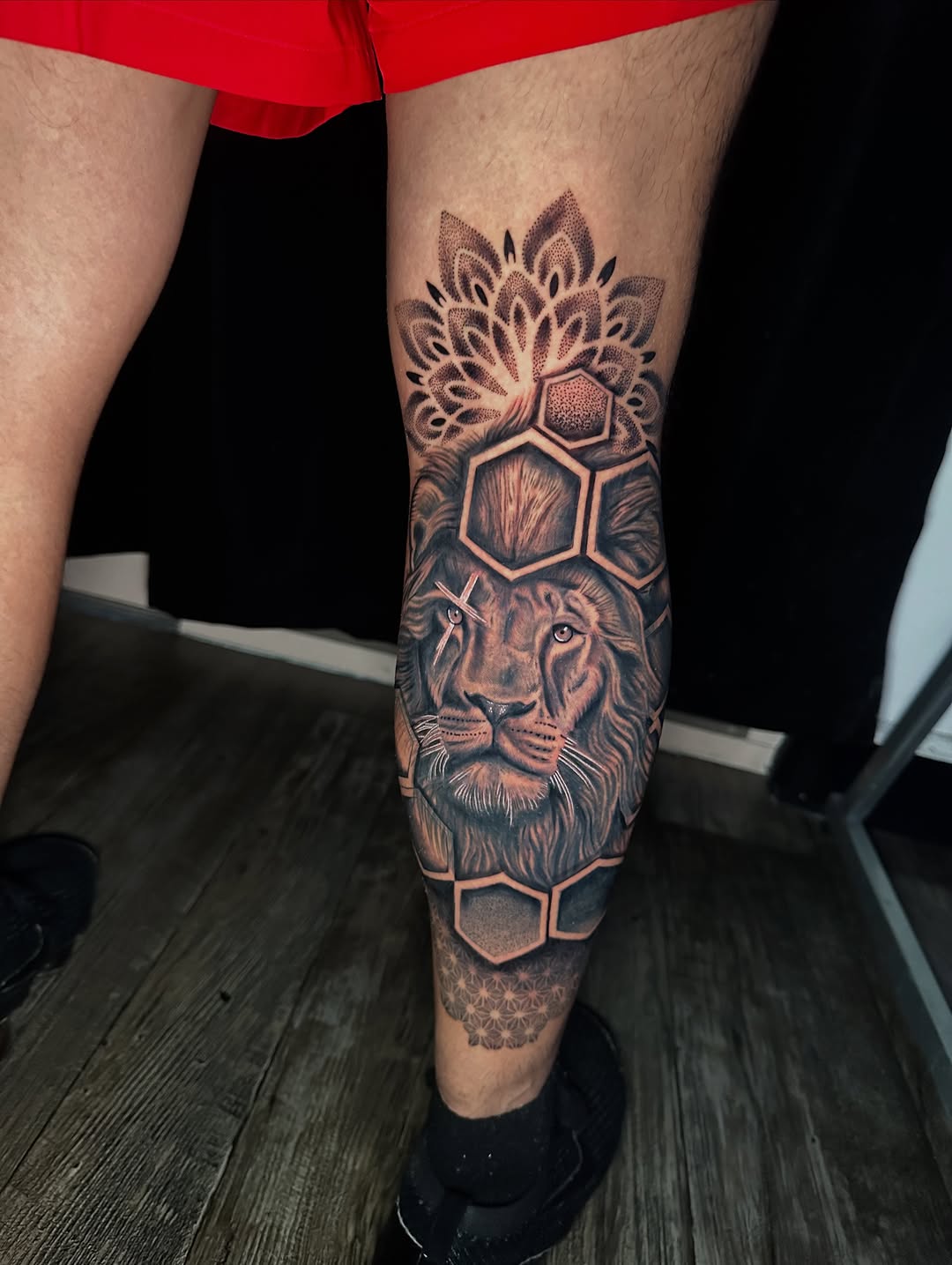Tattoo by @jordan.piro.tattoo — realism, geometric