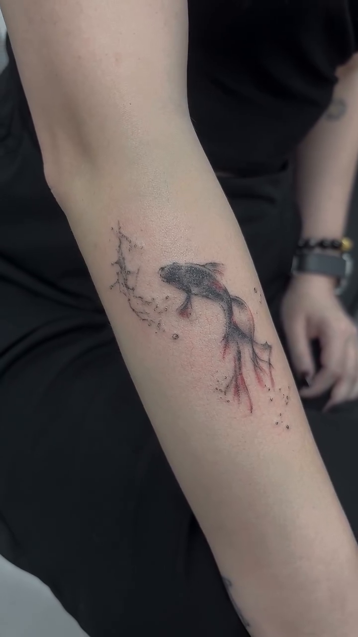 Tattoo by @tattoochili — fine_line, black_and_grey