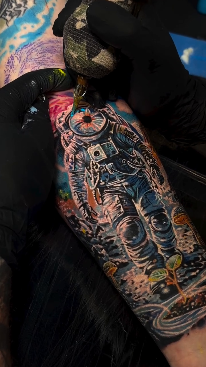 Tattoo by @kamil_inki — realism, trash_polka