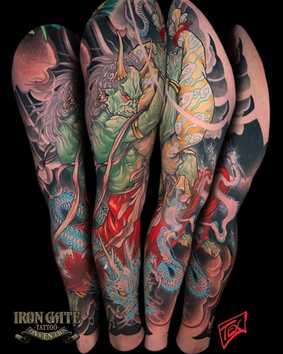 Tattoo by @jamestex — japanese_irezumi, black_and_grey
