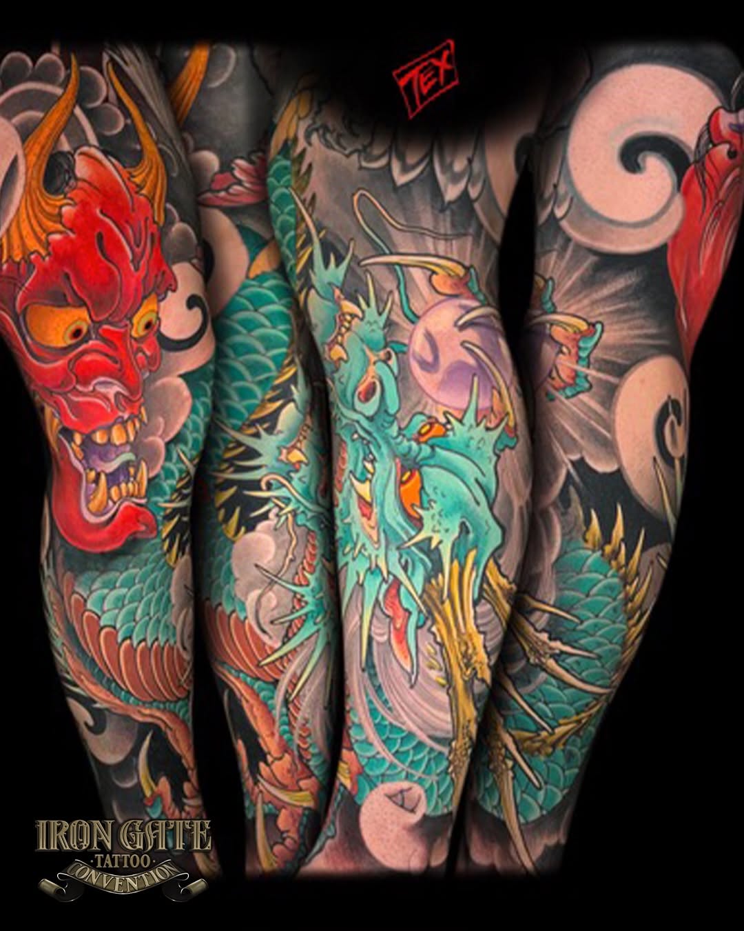 Tattoo by @jamestex — japanese_irezumi, black_and_grey