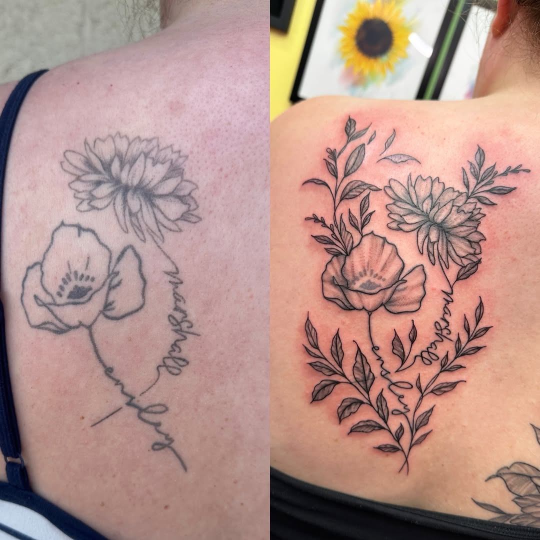 Tattoo by @cookie.inkz — fine_line, lettering_script