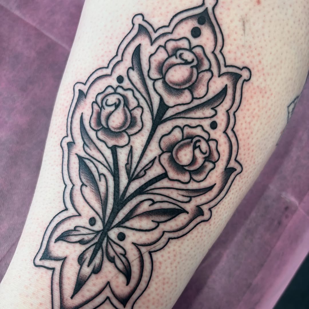 Tattoo by @jasonryanfields — black_and_grey, ornamental