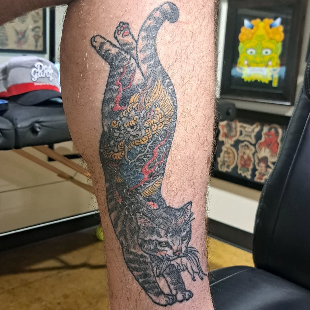 Tattoo by @birdshizzel — japanese_irezumi, realism