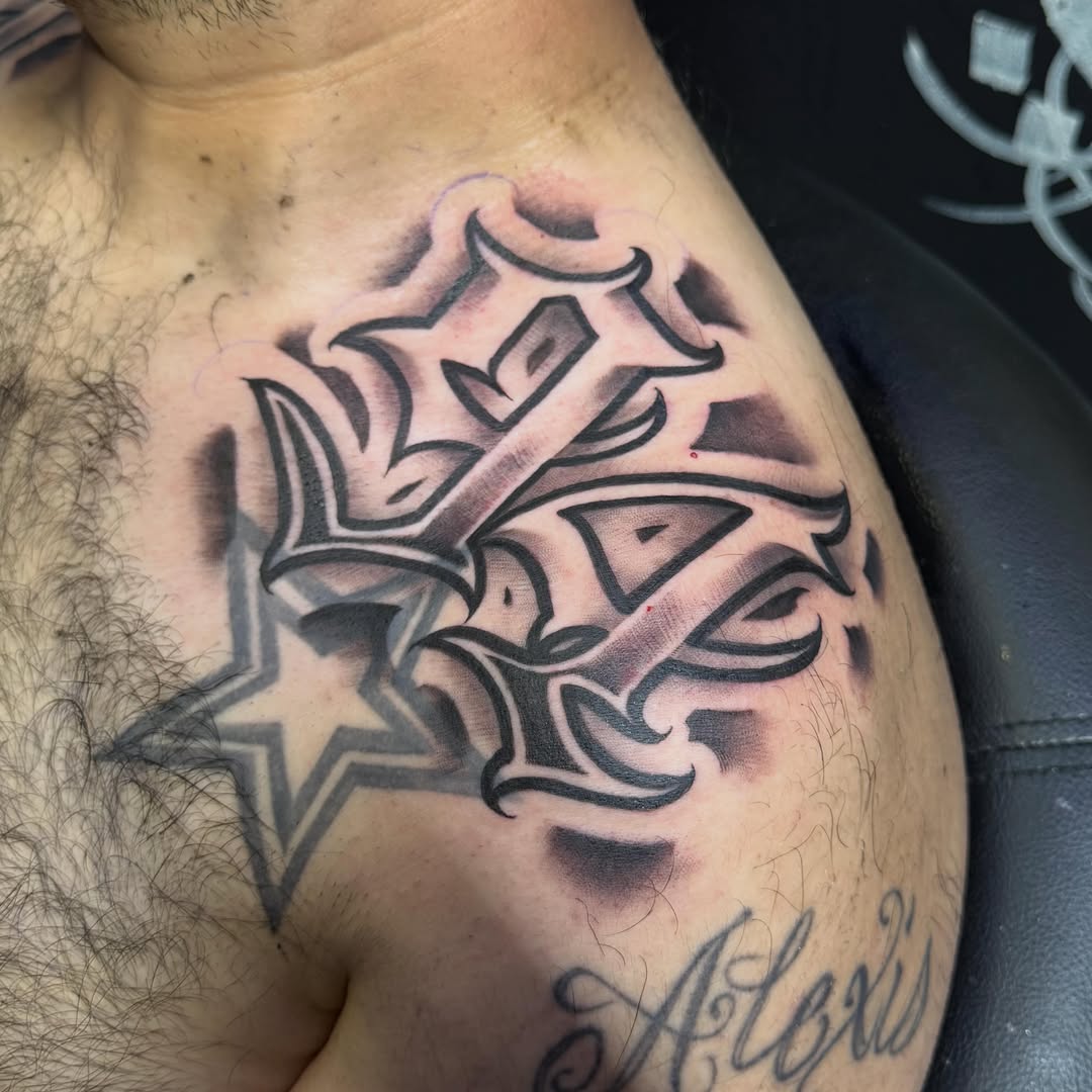 Tattoo by @tattoosxjoseph — lettering_script, black_and_grey