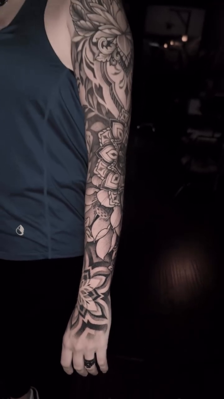 Tattoo by @tattoosbynickfierro — geometric, black_and_grey