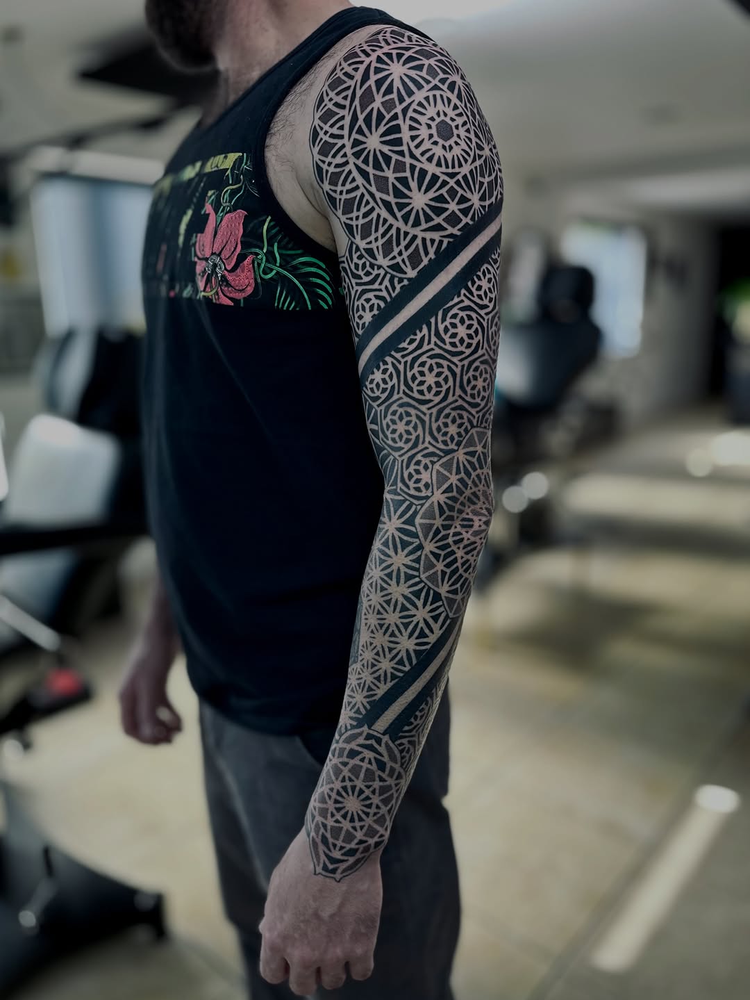 Tattoo by @justinryanxom — geometric, blackwork