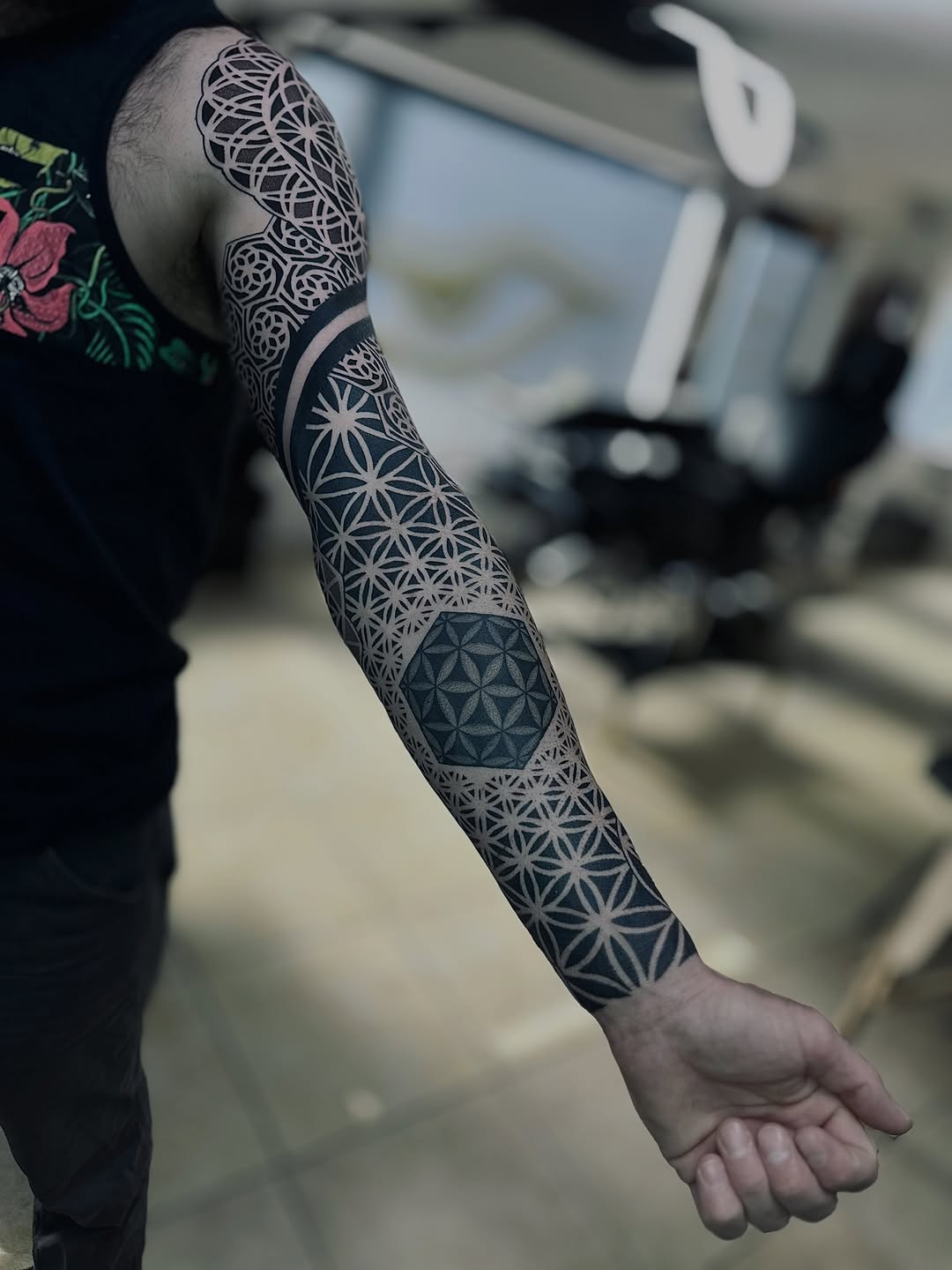 Tattoo by @justinryanxom — geometric, blackwork
