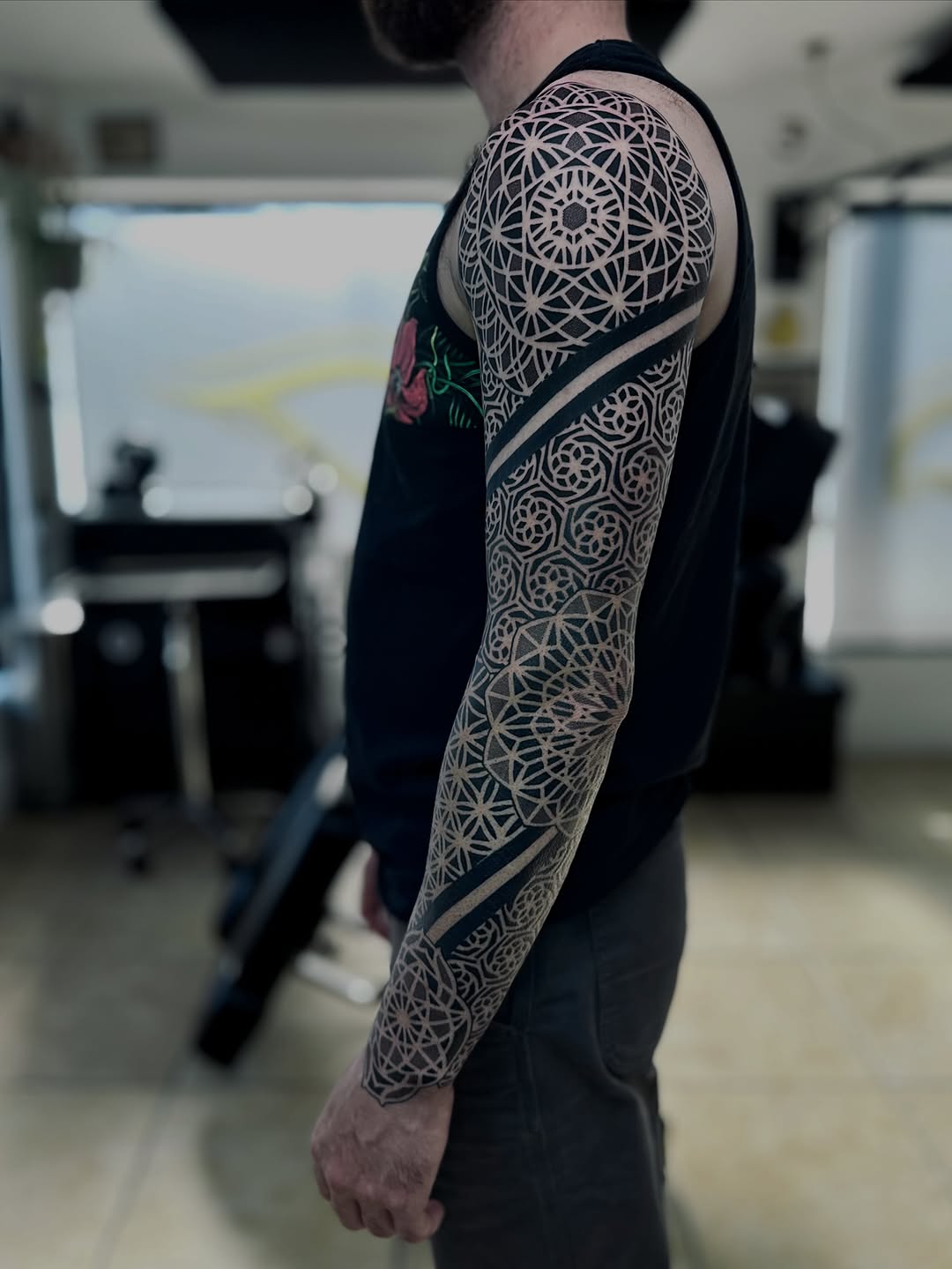 Tattoo by @justinryanxom — geometric, dotwork
