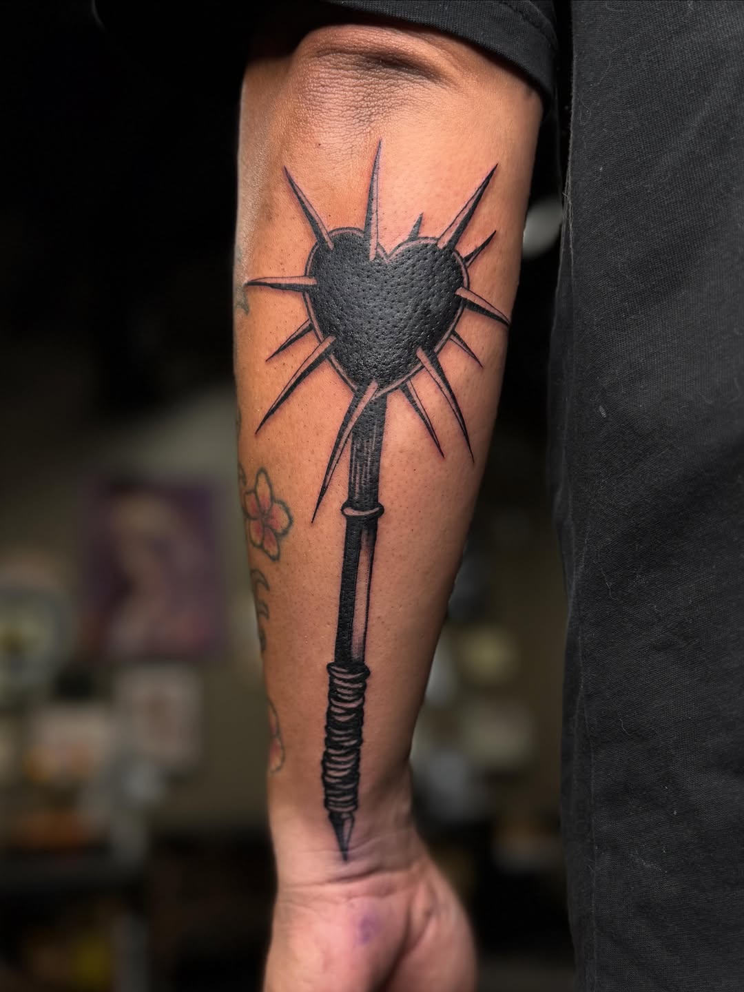 Tattoo by @choriizho — blackwork