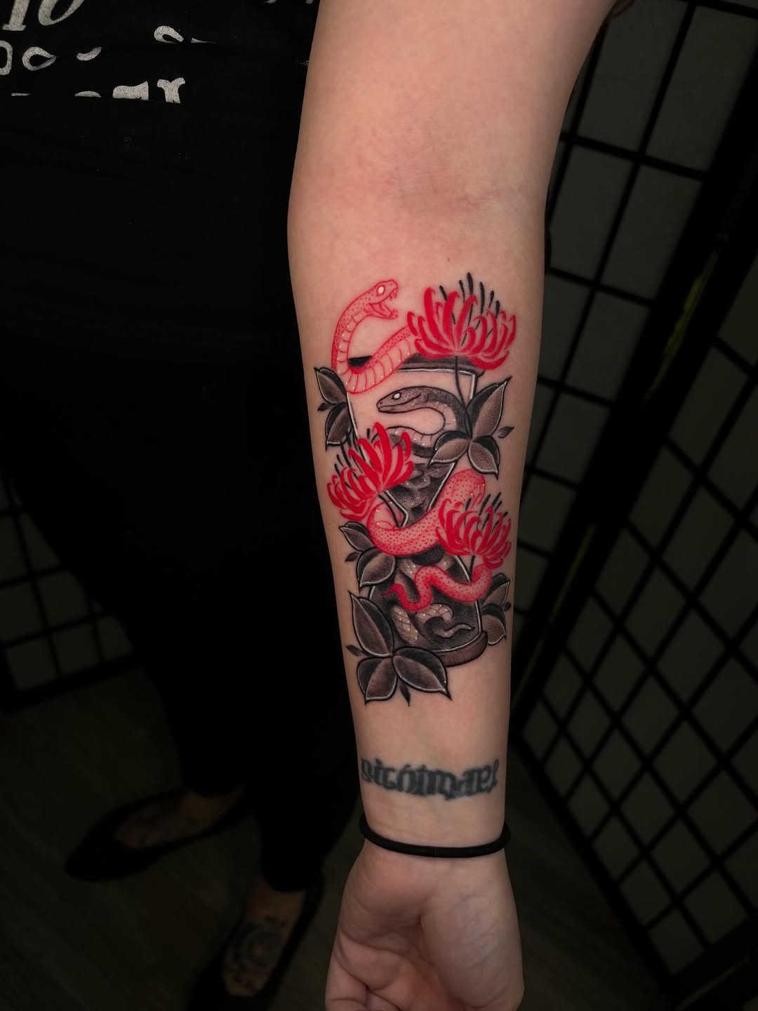 Tattoo by @damnginatattoos — neo_traditional, black_and_grey