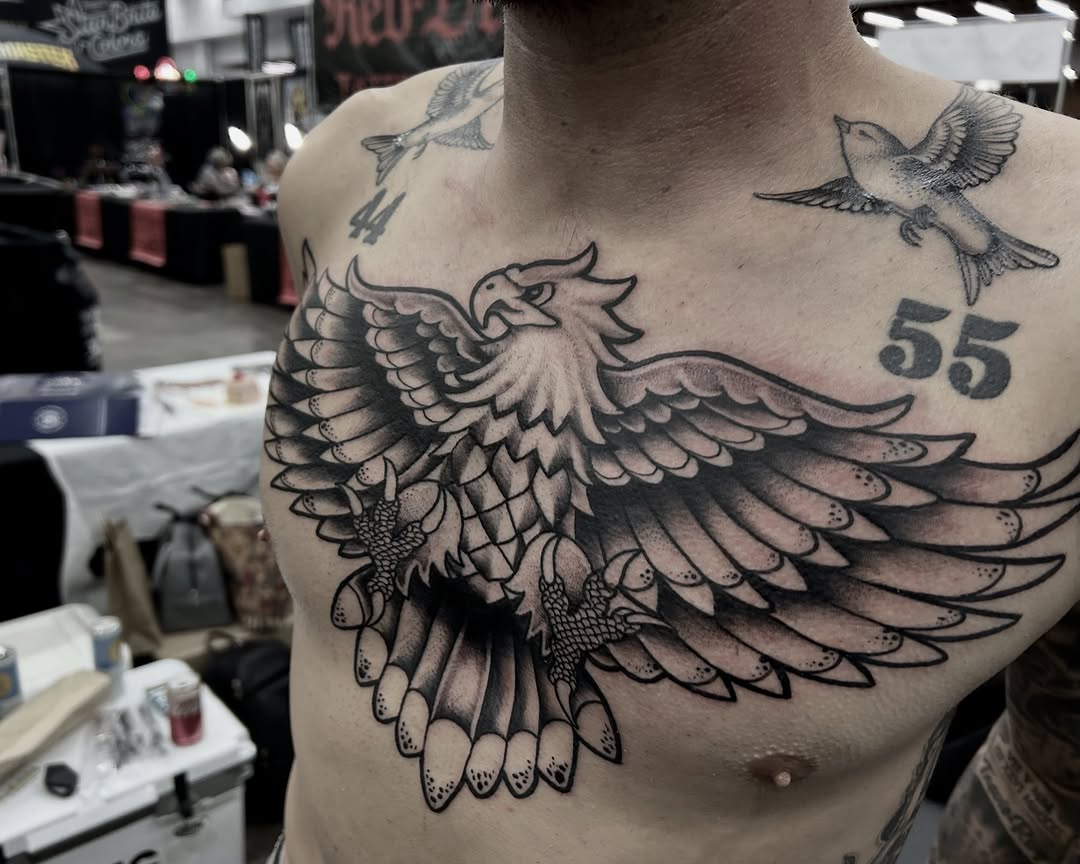 Tattoo by @clanintattoo — american_traditional, black_and_grey